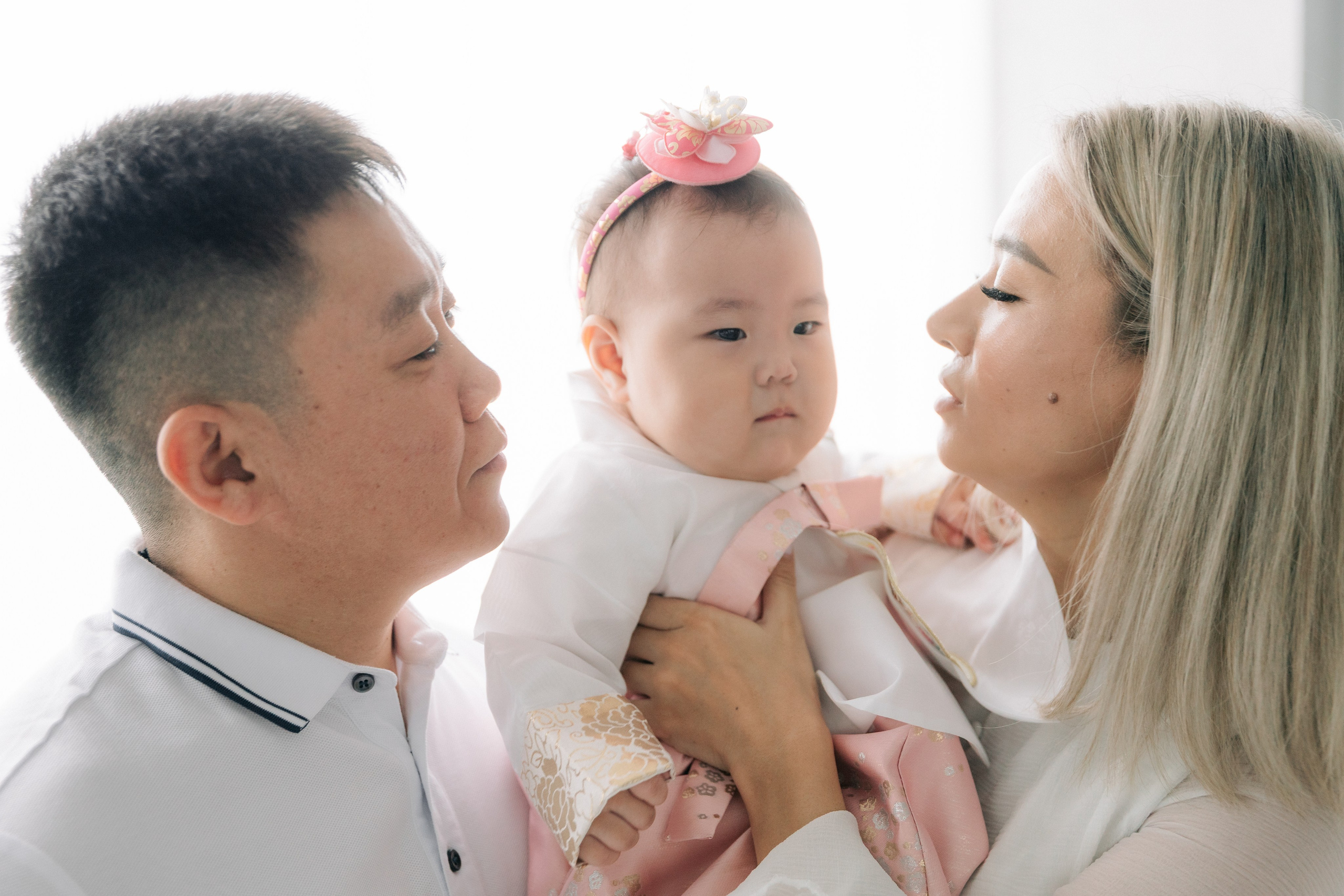 Семейный фотограф на 돌잔치 (Асянди) в Корее. Фотограф в Южной Корее
