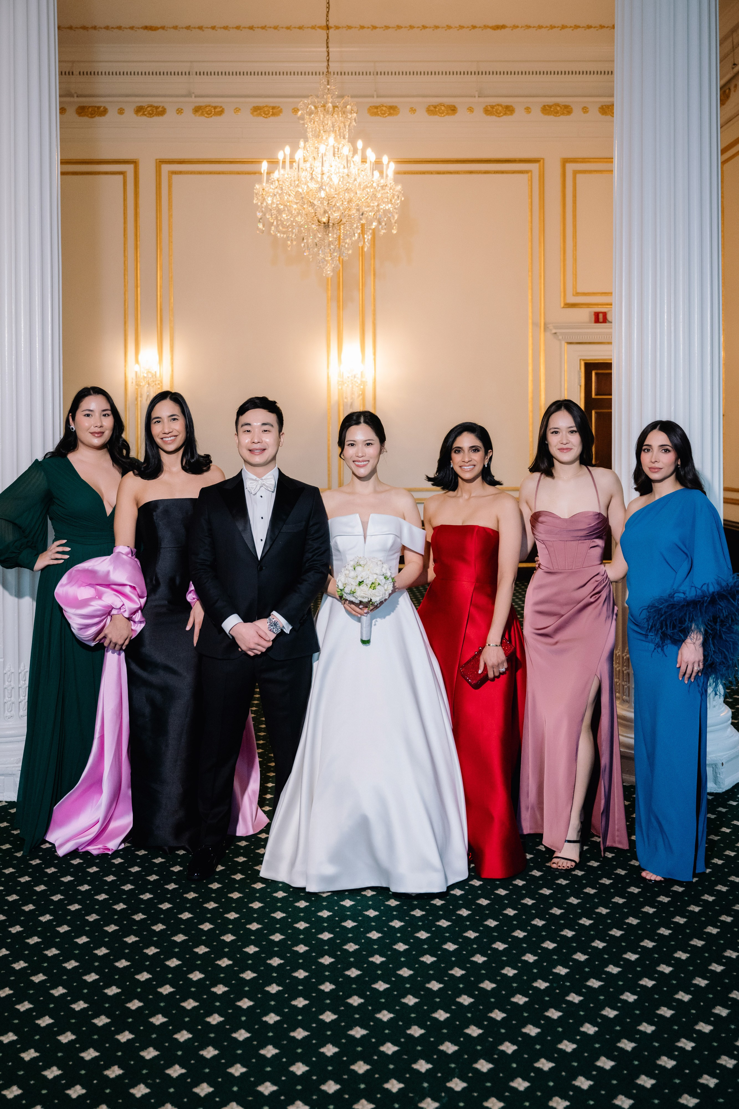 a group of people posing for a picture