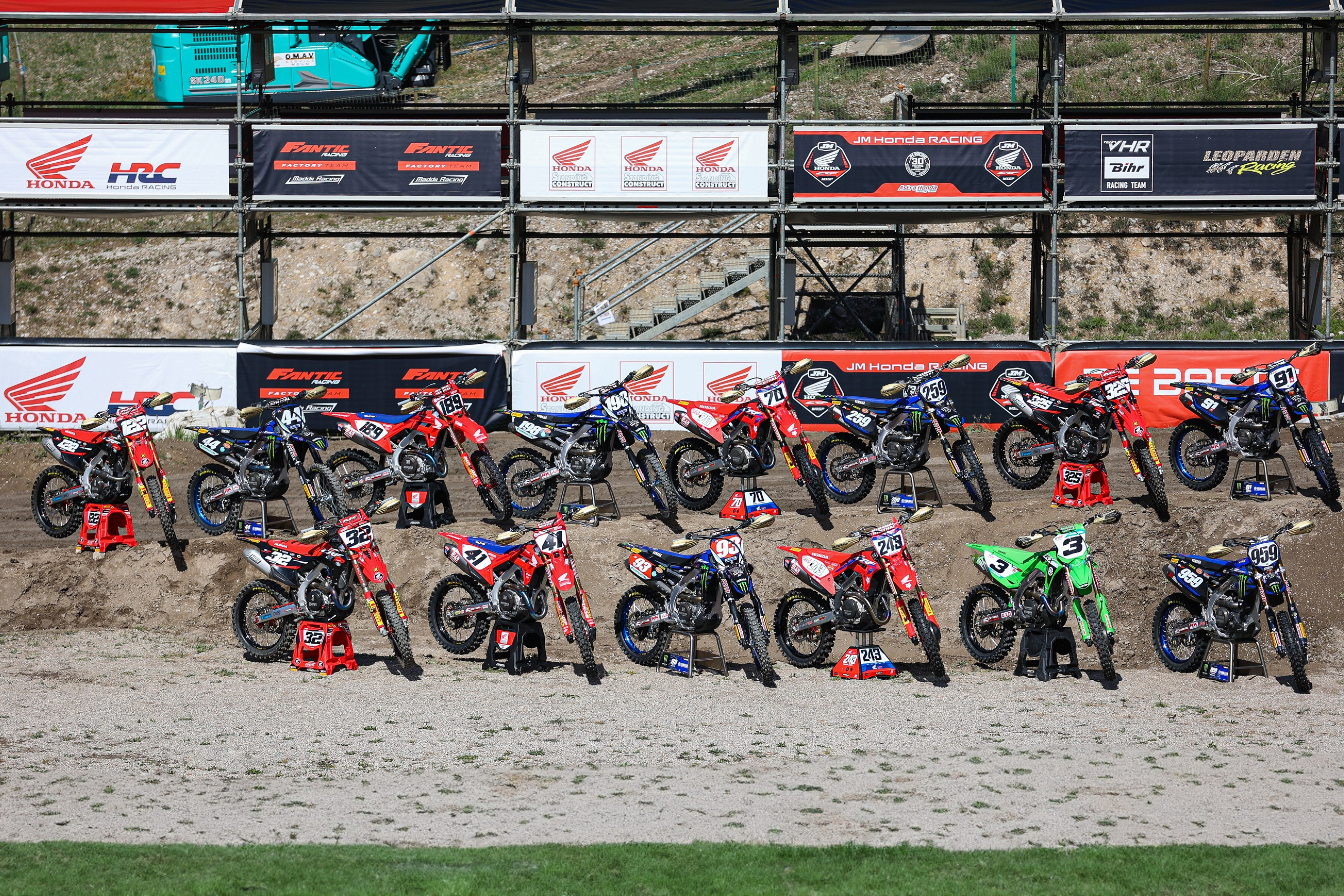 Acerbis 50th Anniversary photoshoot MXGP of Trentino Motocross World Championship