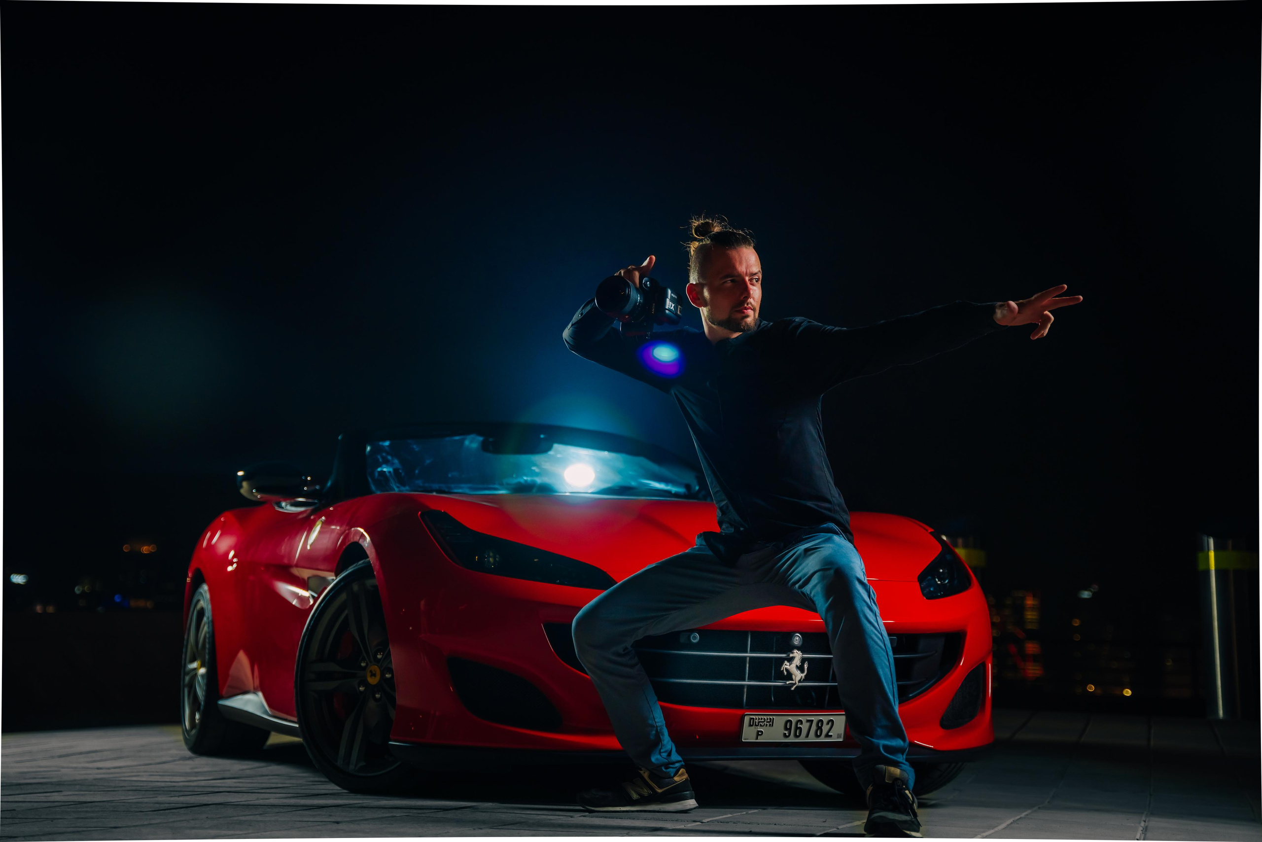 Photo shoot for rent a car. Photographer in Dubai Dmitry Gromov