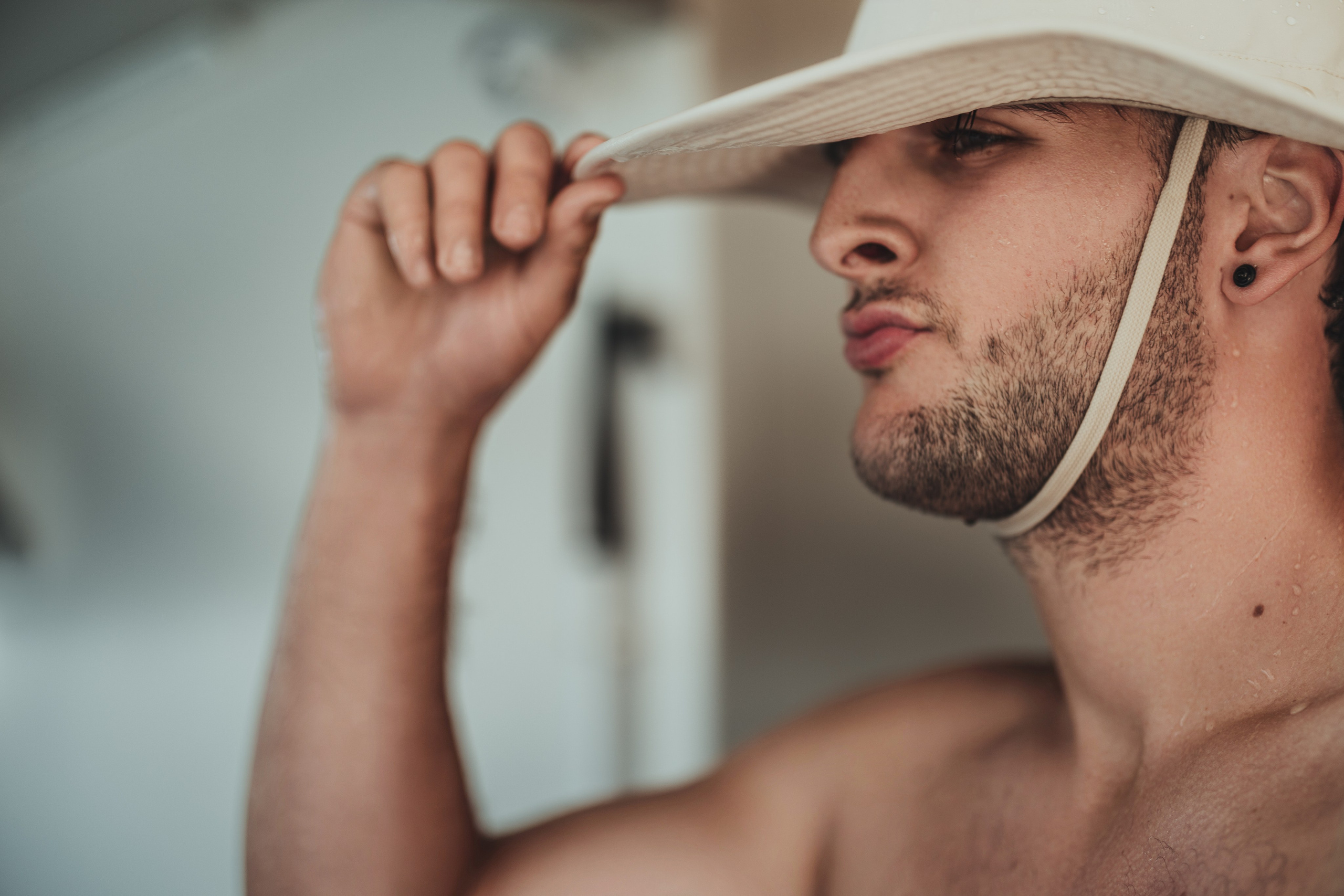 Product photoshoot for a hat store