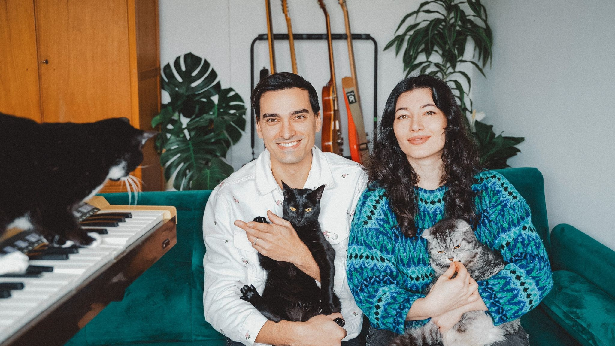 Jonny and Lilo, founders of Cat Café Records