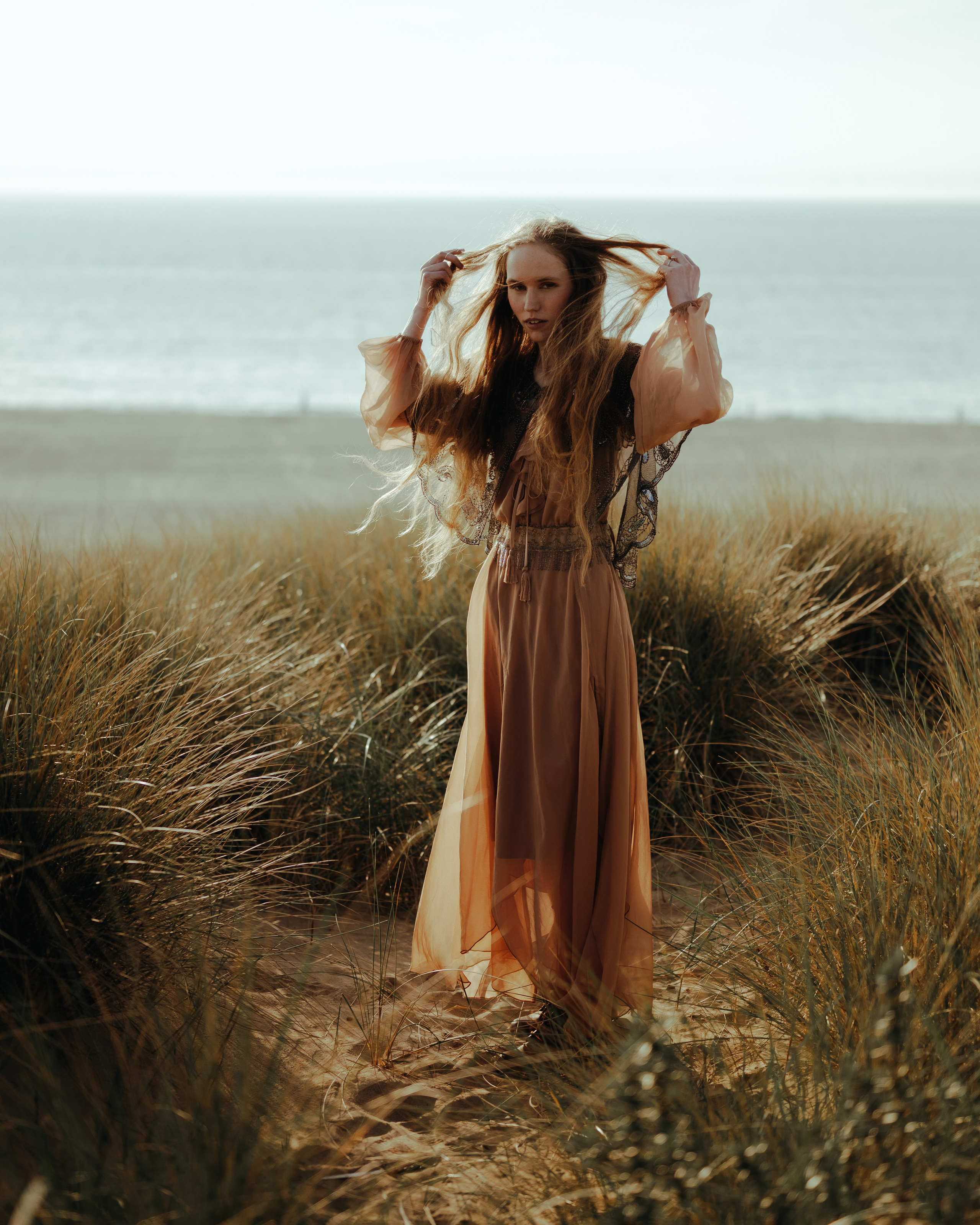 Sunset on the Beach in the Dunes, Leiden. Moth & Moss Photography