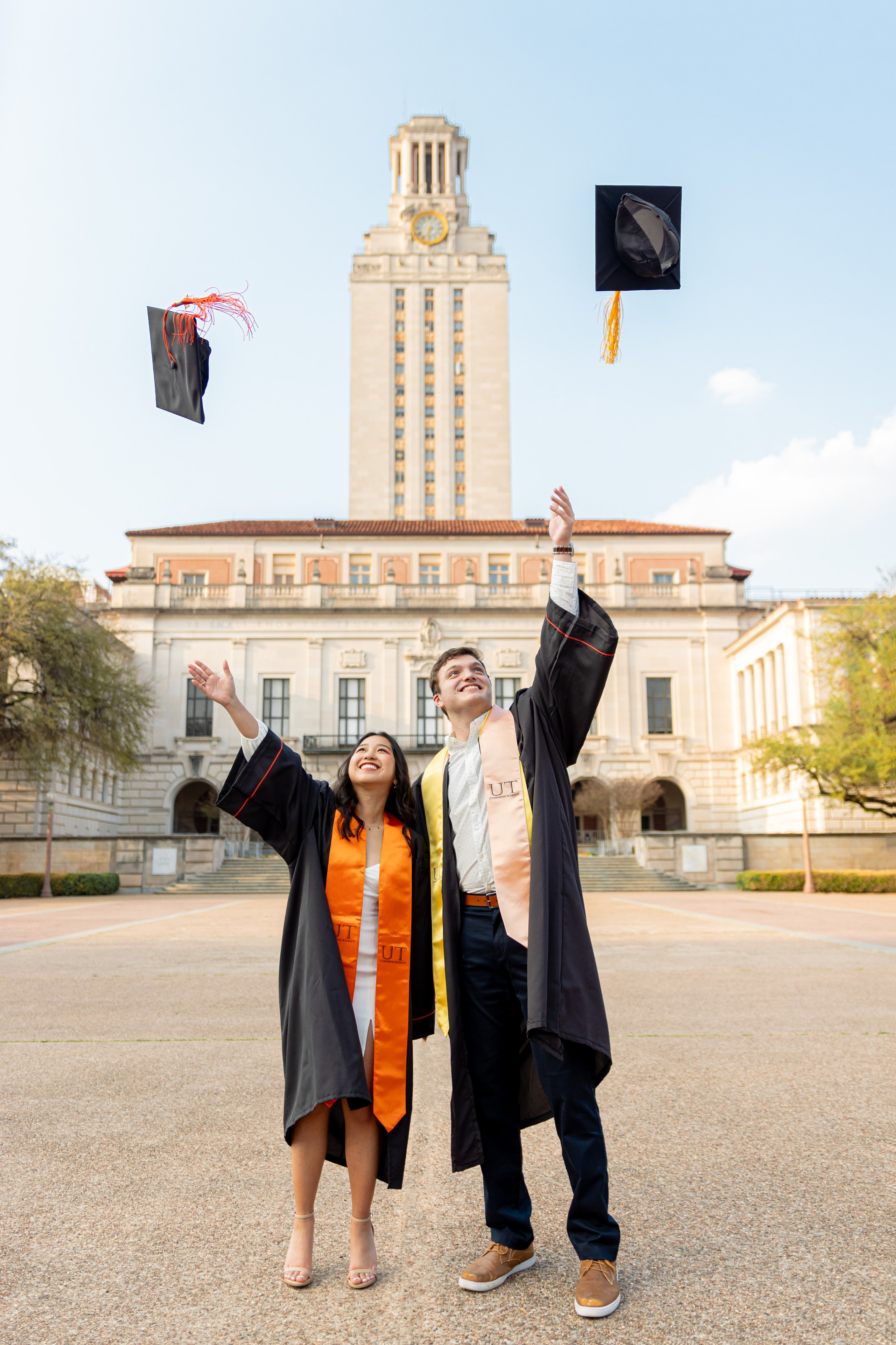 Chanmye’s senior photoshoot at the University of Texas in Austin