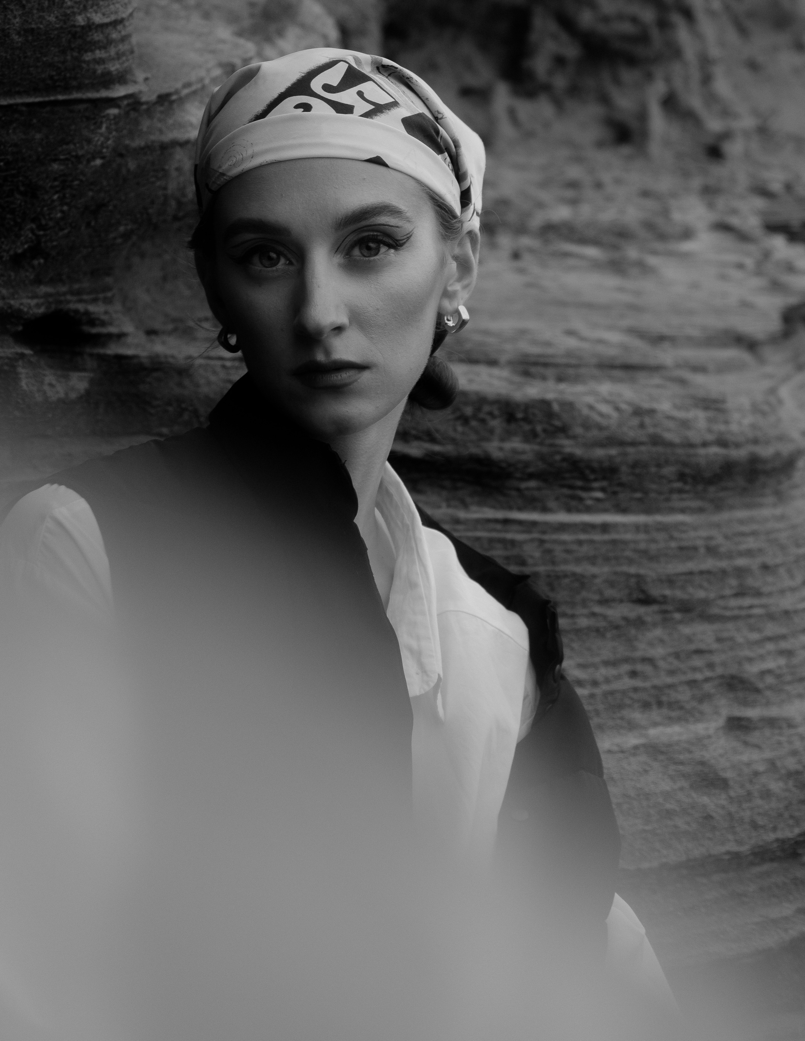 Atmospheric stylized photo shoot by the sea