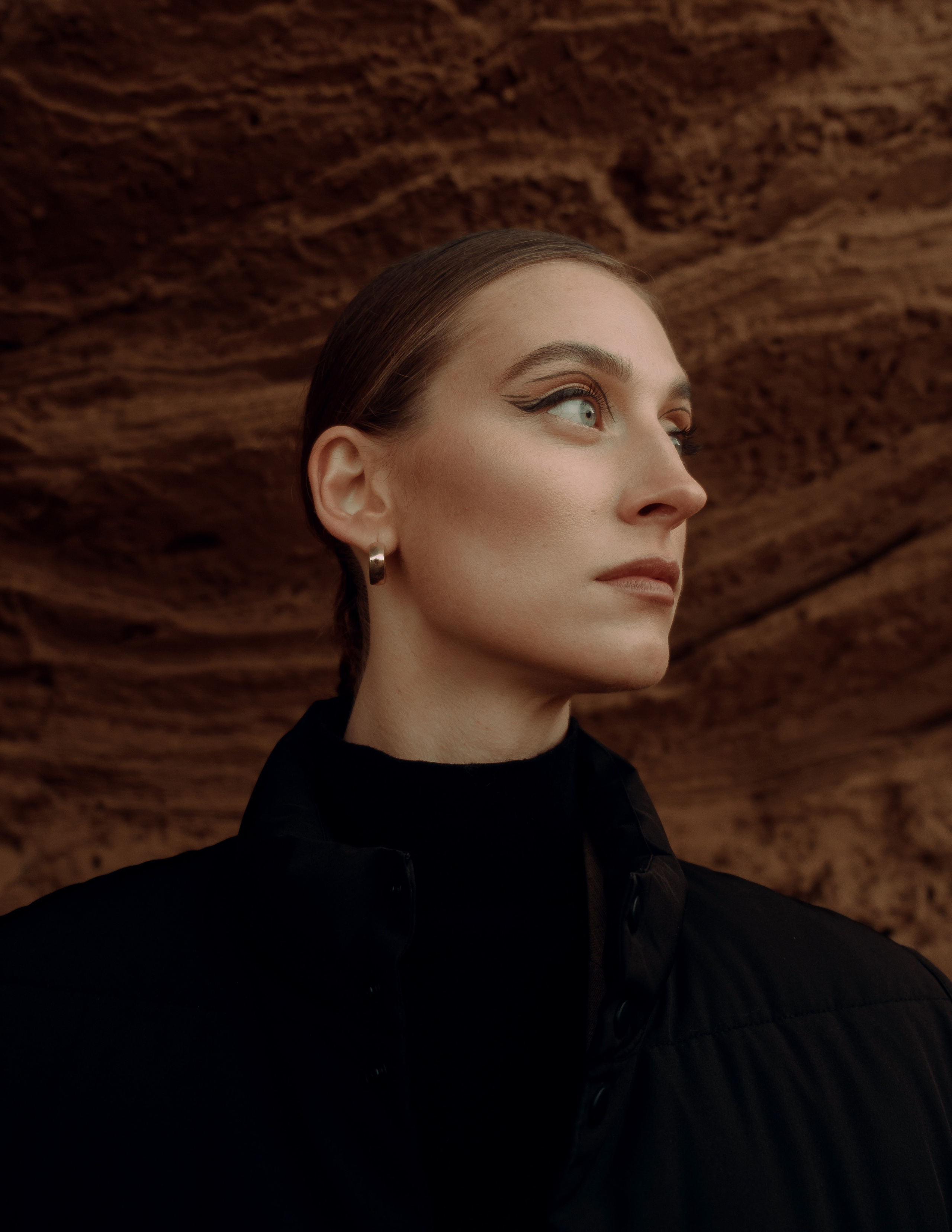 Atmospheric stylized photo shoot by the sea