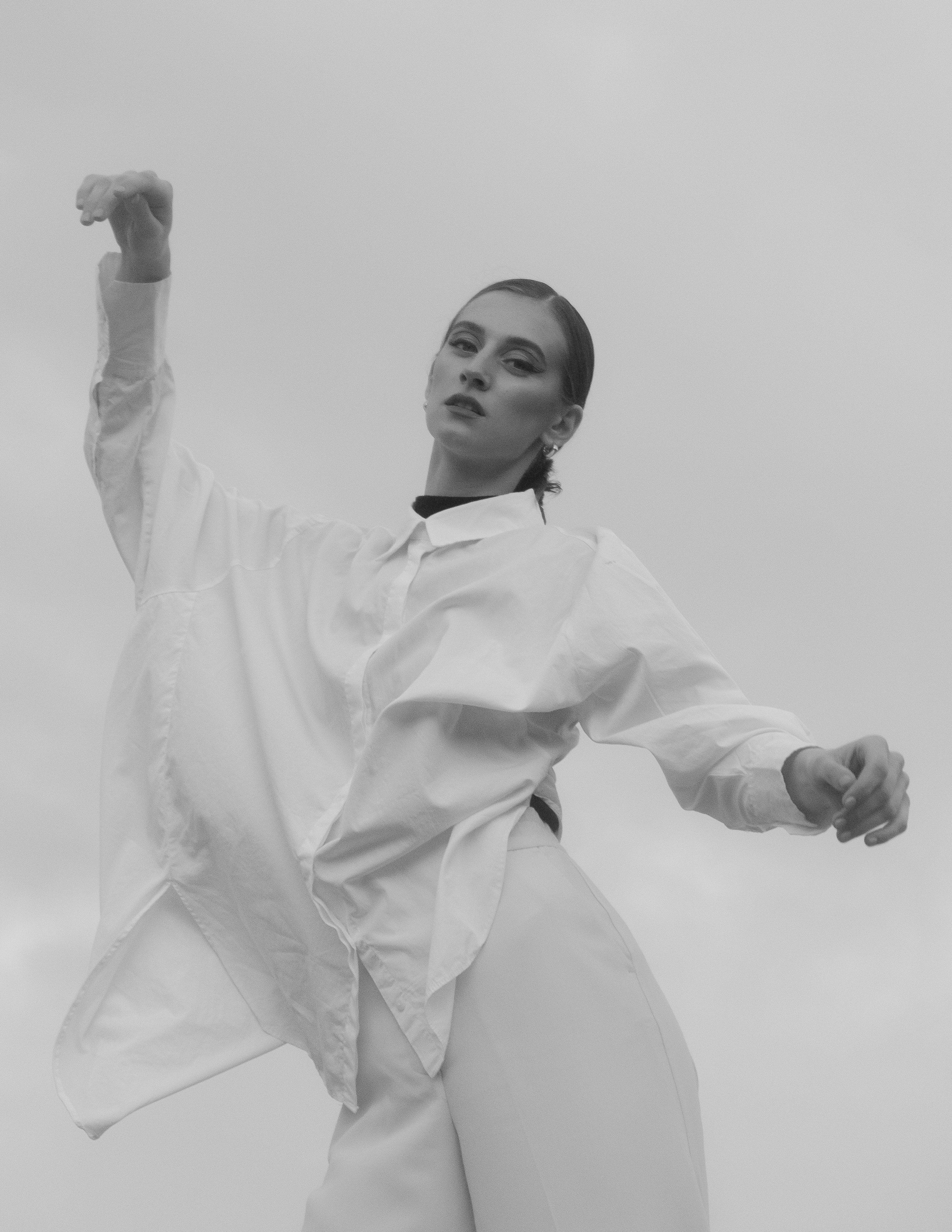 Atmospheric stylized photo shoot by the sea