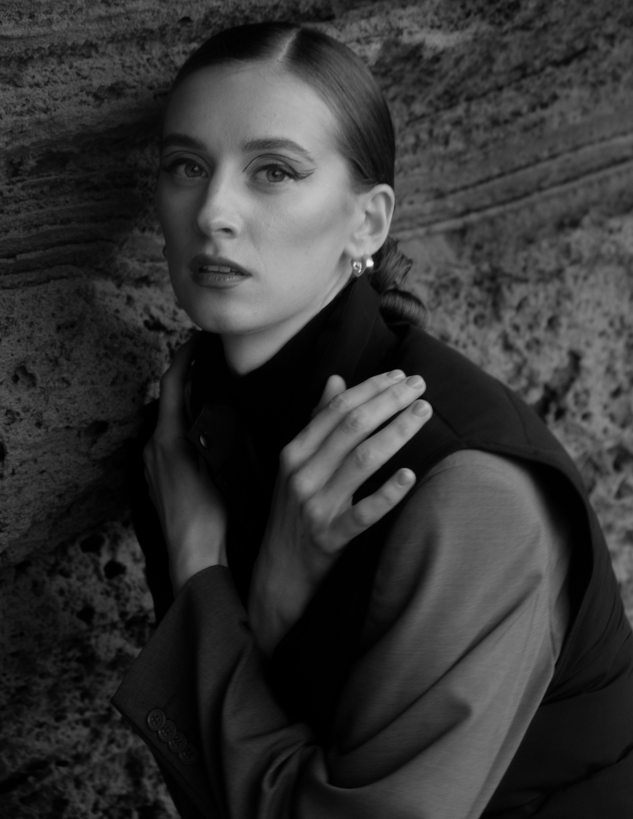 Atmospheric stylized photo shoot by the sea