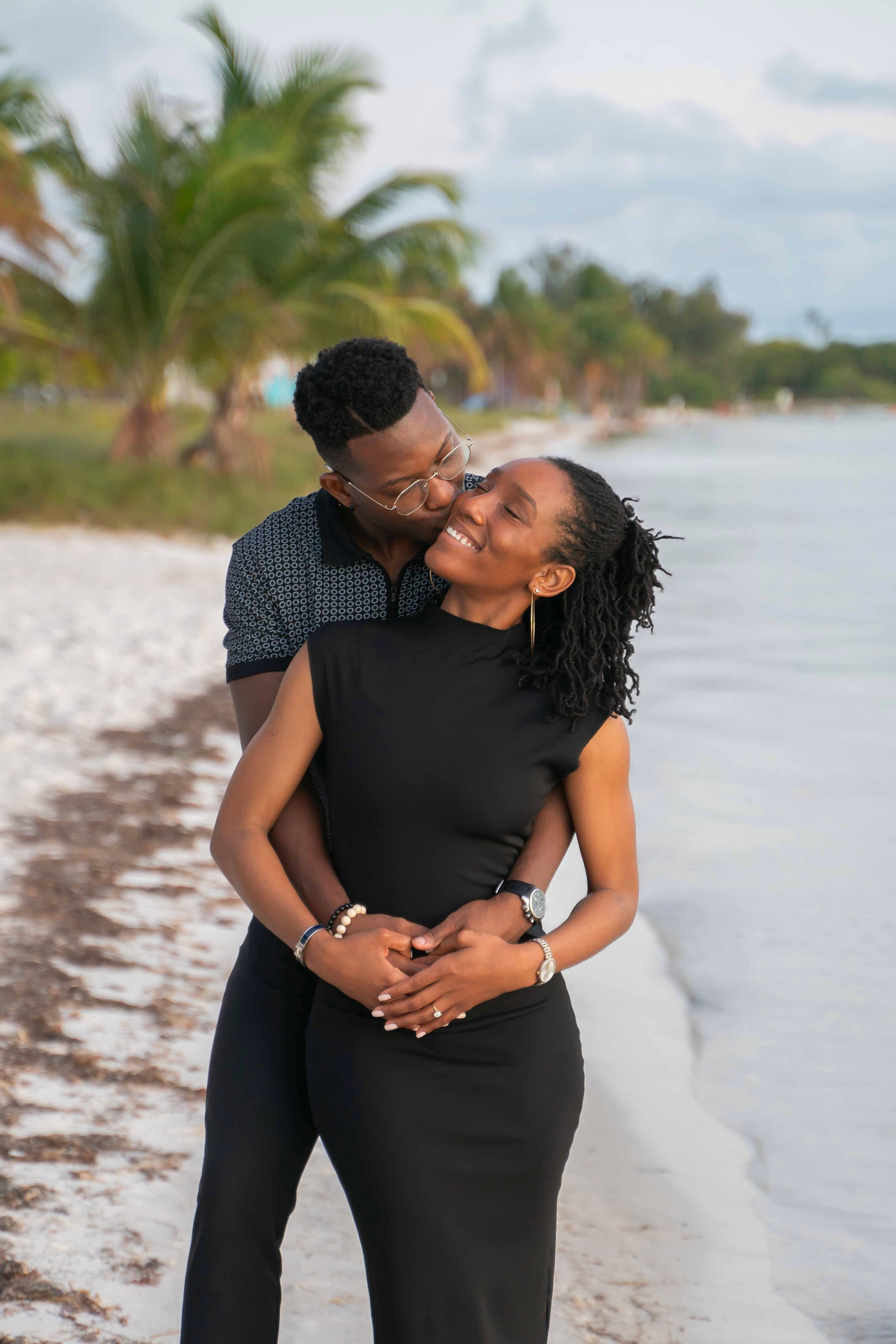 Eromon and Latisha | Key Biscayne Beach. Stefanovich Photography | Miami, FL
