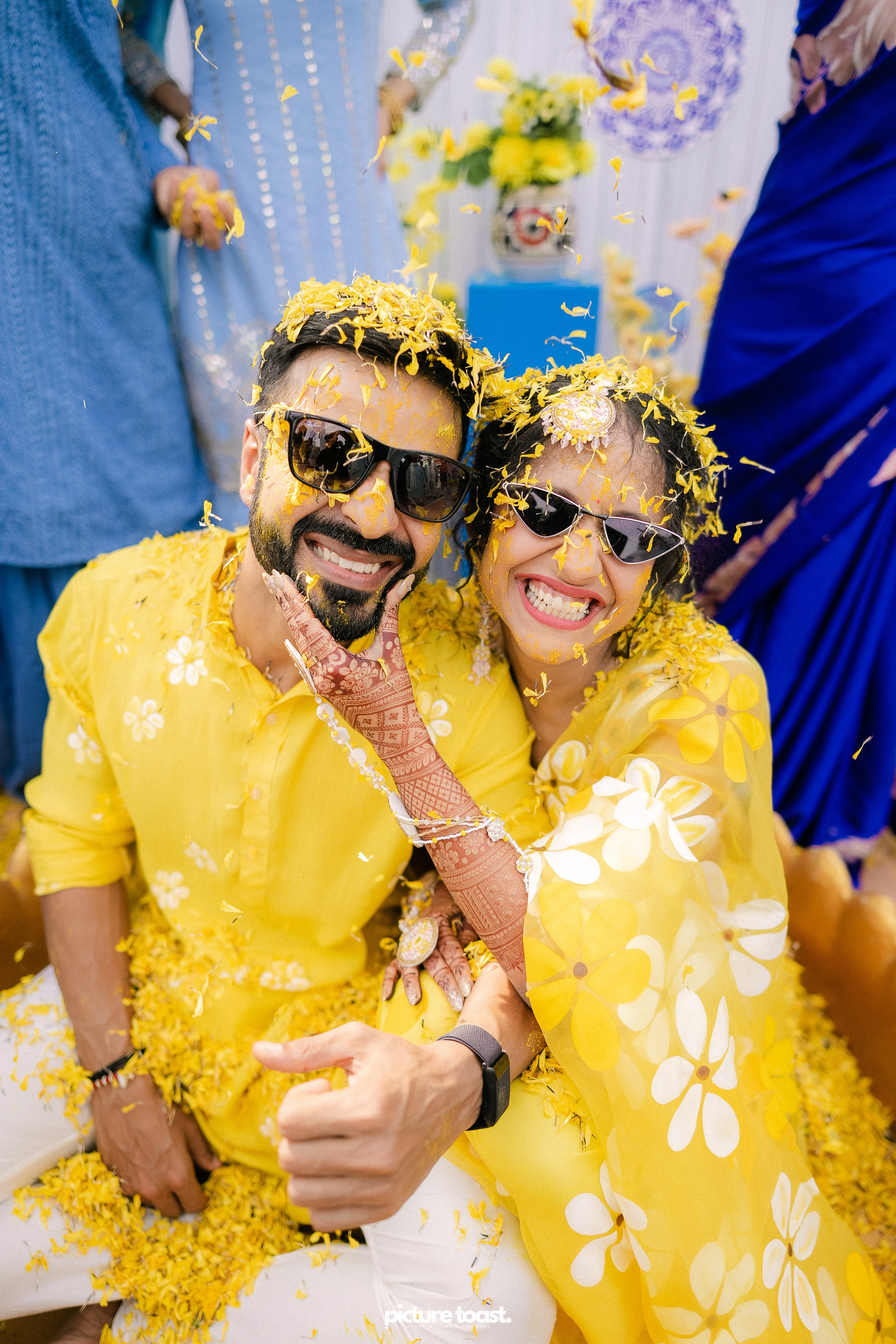 Haldi Hues Ft. Baebie & Goyal. Fine art Wedding Photographers in India & Canada