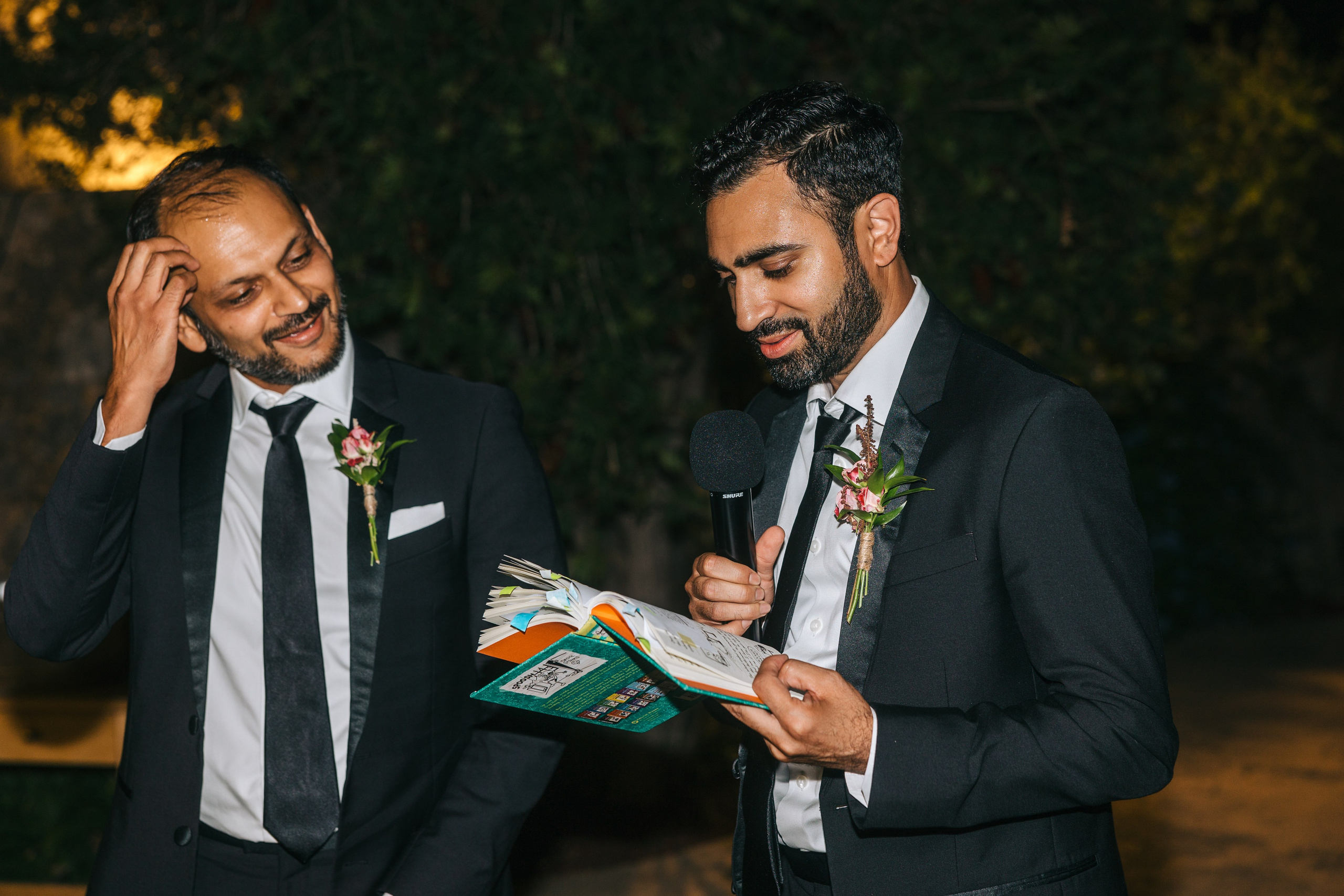 Mallorca venue Son Marroig for this LA Wedding Ceremony. Wedding Celebrant in Mallorca Iban Collin