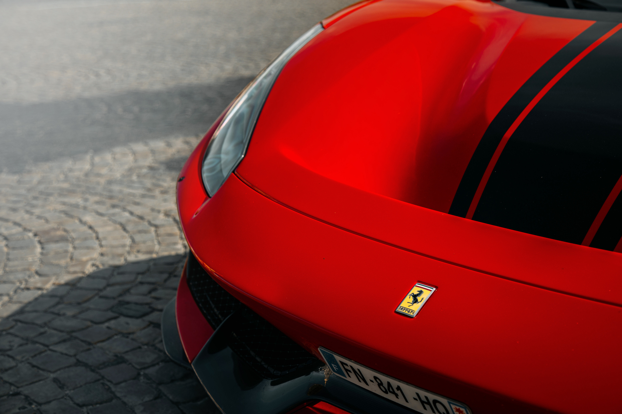 Ferrari 488 Pista. Photographe de voitures à Paris — Vitalii Motruk