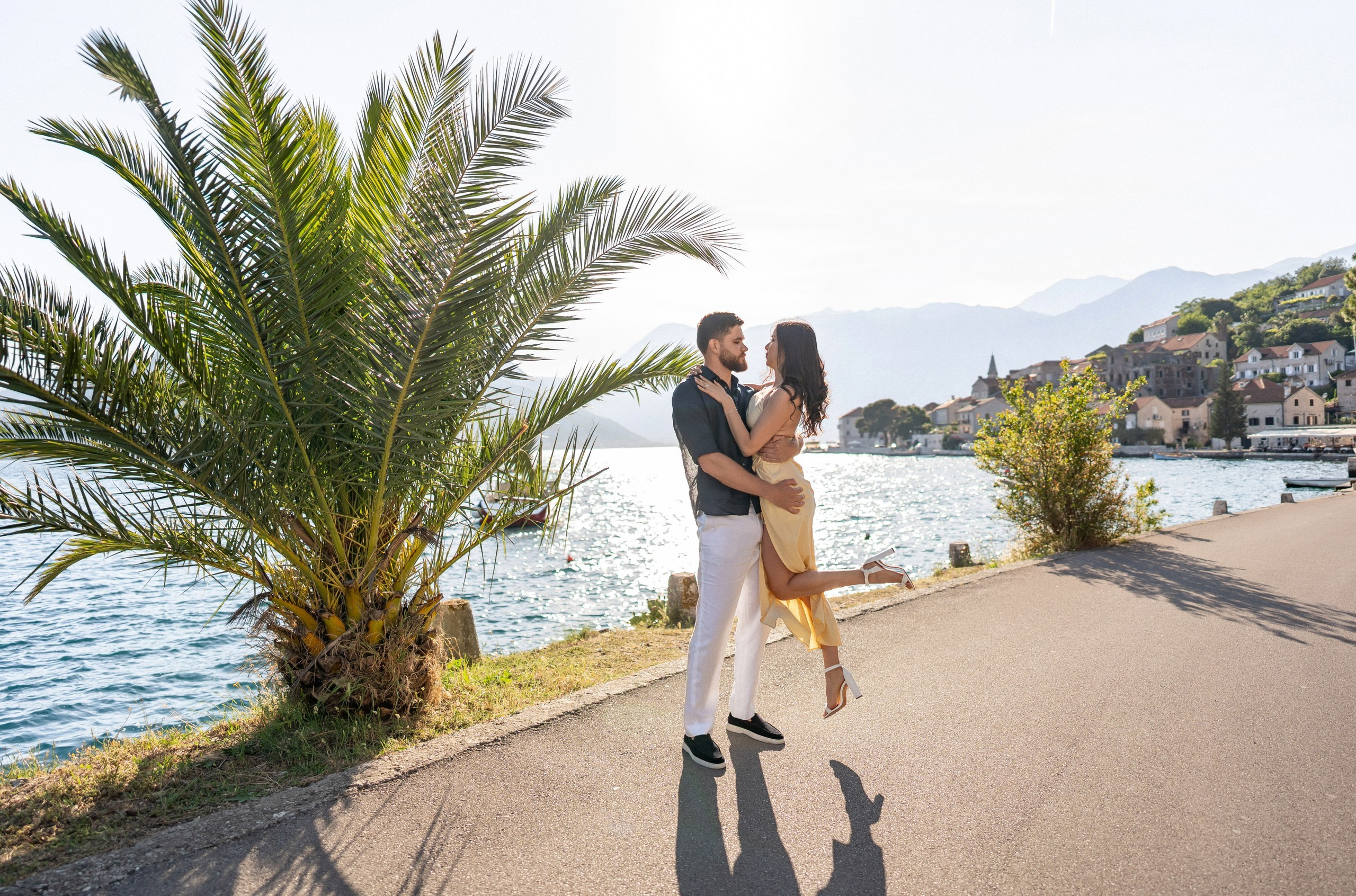 Perast Engagement Photoshoot. Bryllupsfotograf og videograf i Montenegro | Maria & Vasilii