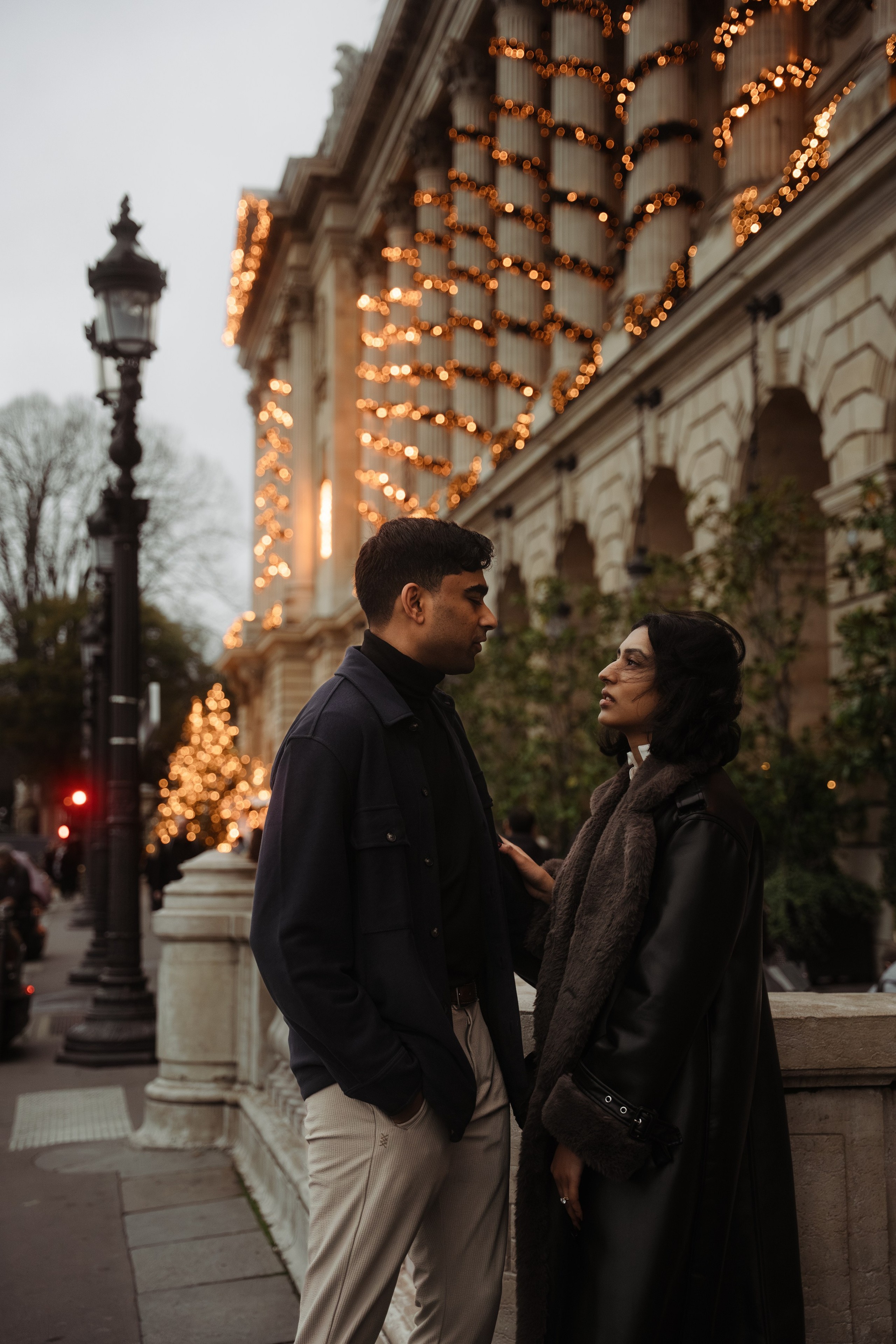 Abi & Sai — Christmas in Paris. Фотограф в Париже Полина Осипова