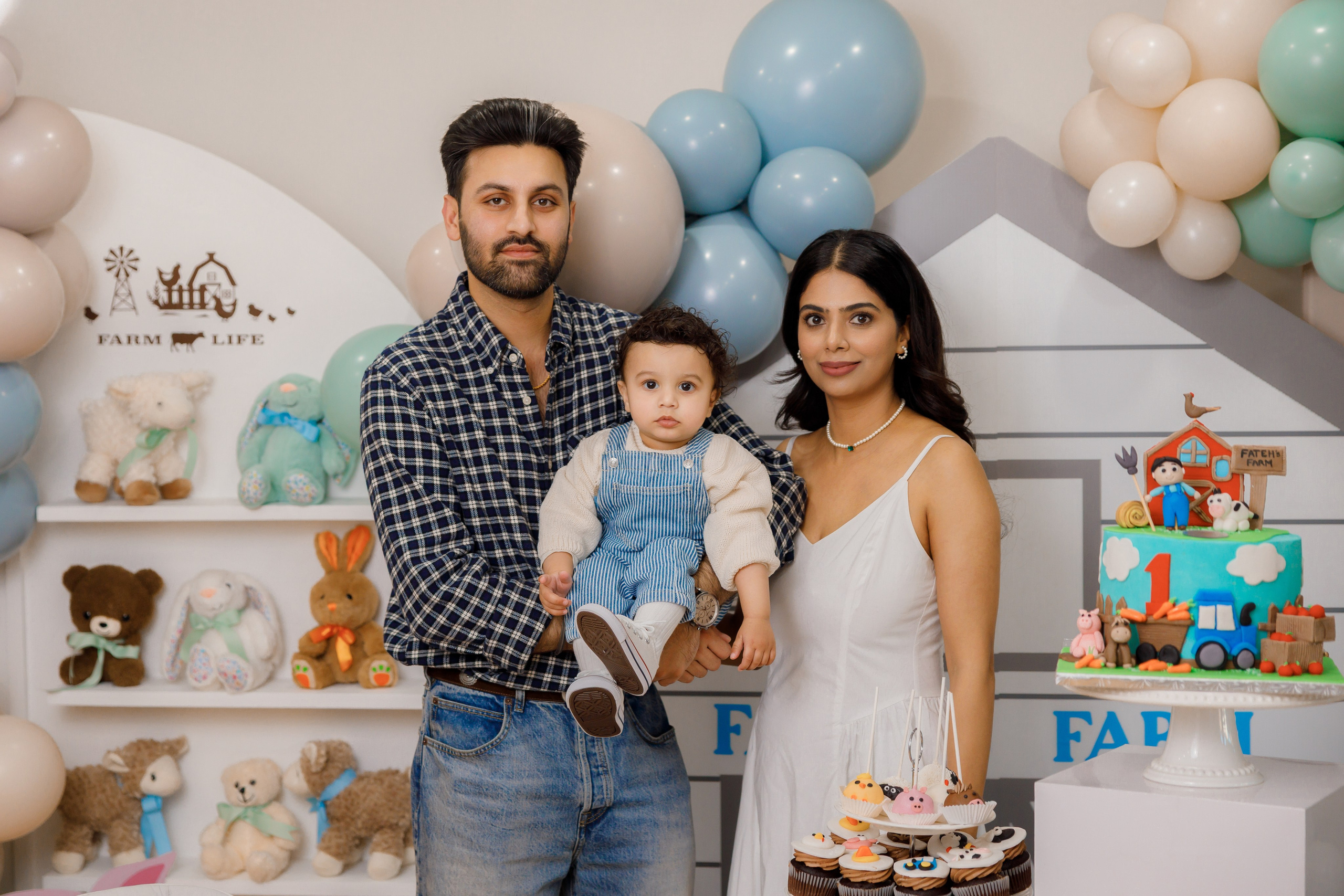 Fateh’s 1st birthday. Home