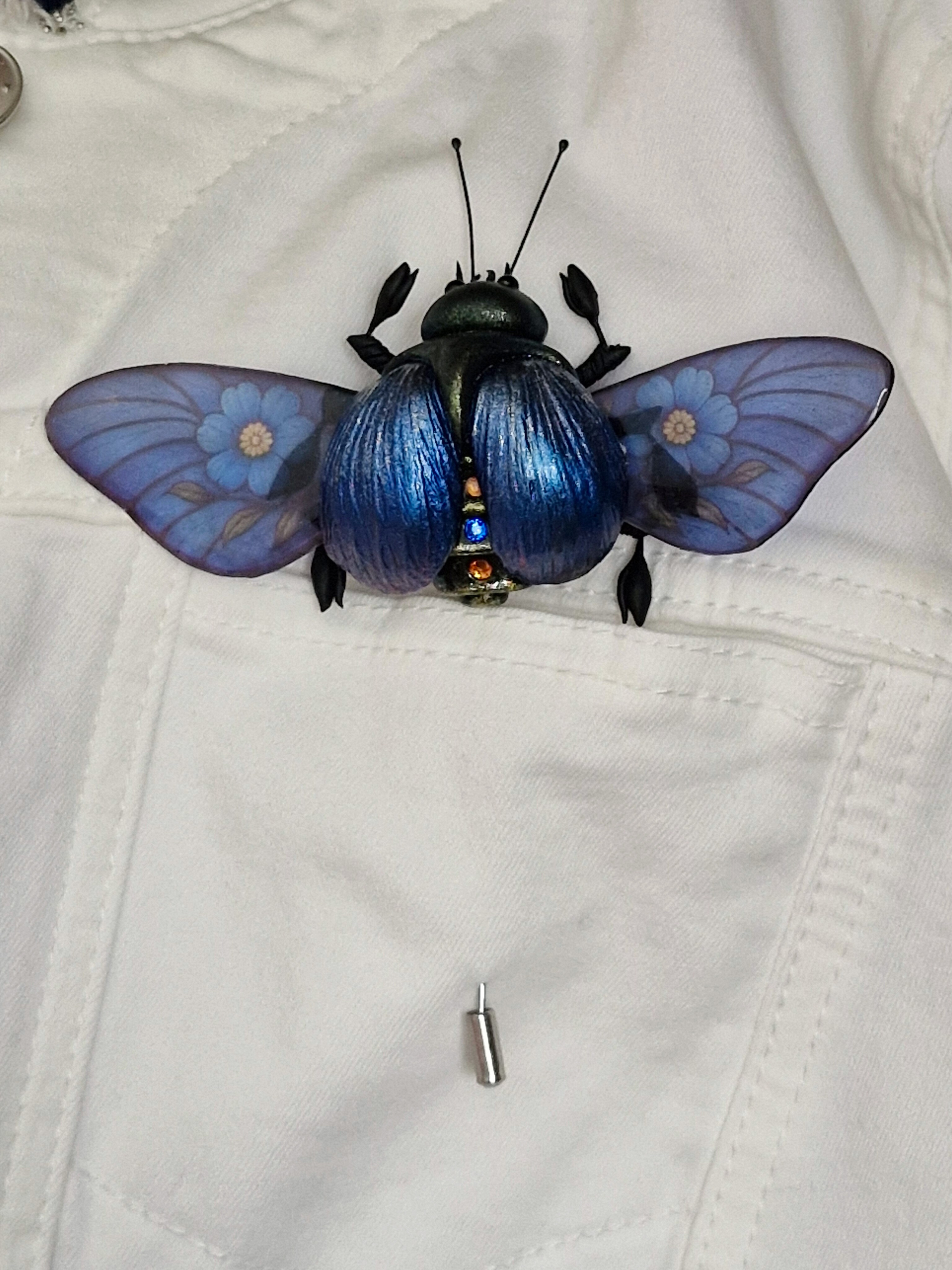 Броши-жуки / Insekten-Broschen ➜. Oksana Paul-Gardinen-Design Oksana Paul ✧ Art of Gardinen & Textile Design ✧ Polymer Clay Art & Handmade Creatures