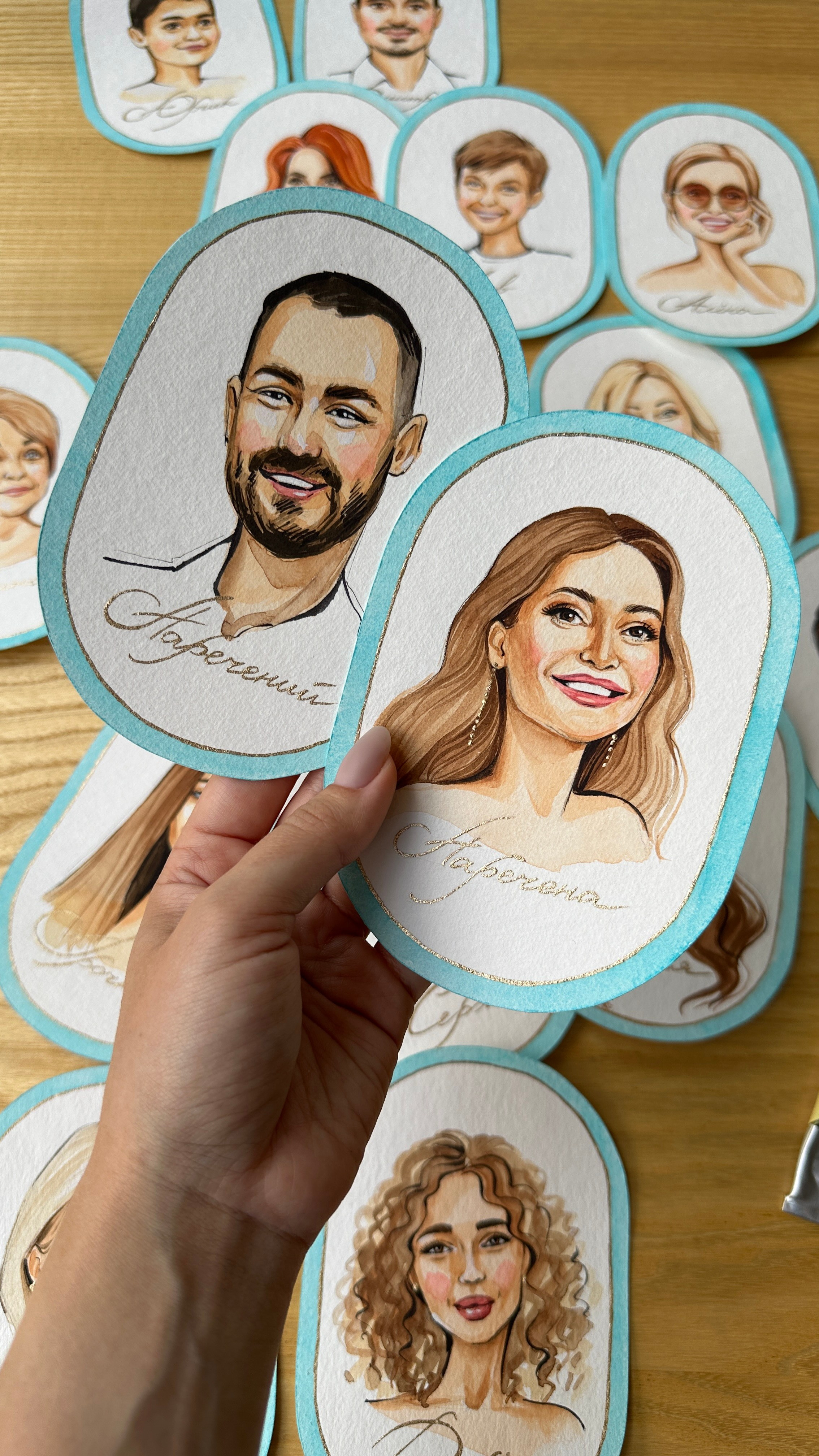 Wedding Seatings Cards. InnaIllustrator
