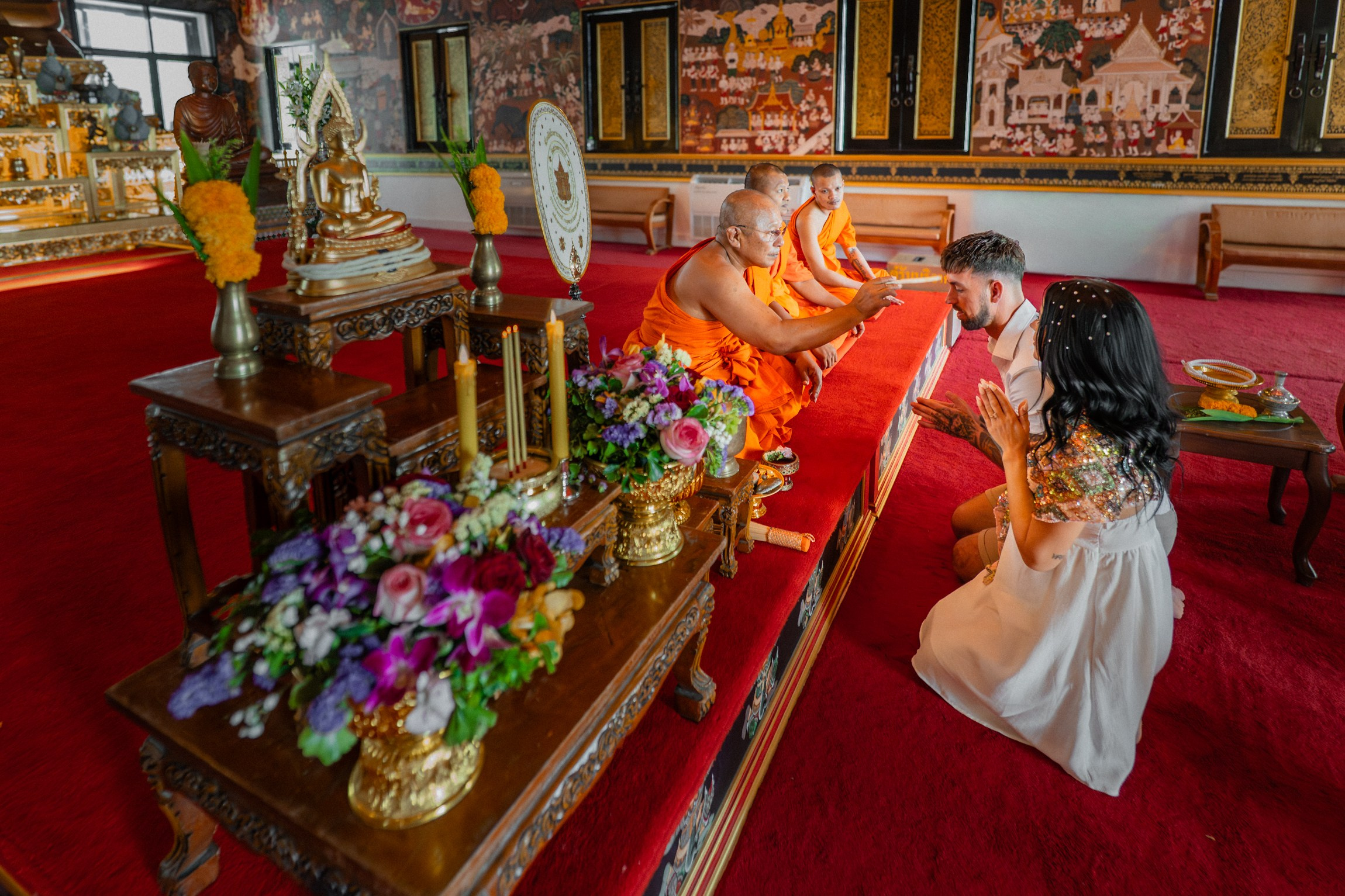 Georgia and Ben. Буддийская свадебная церемония на Самуи, Таиланд