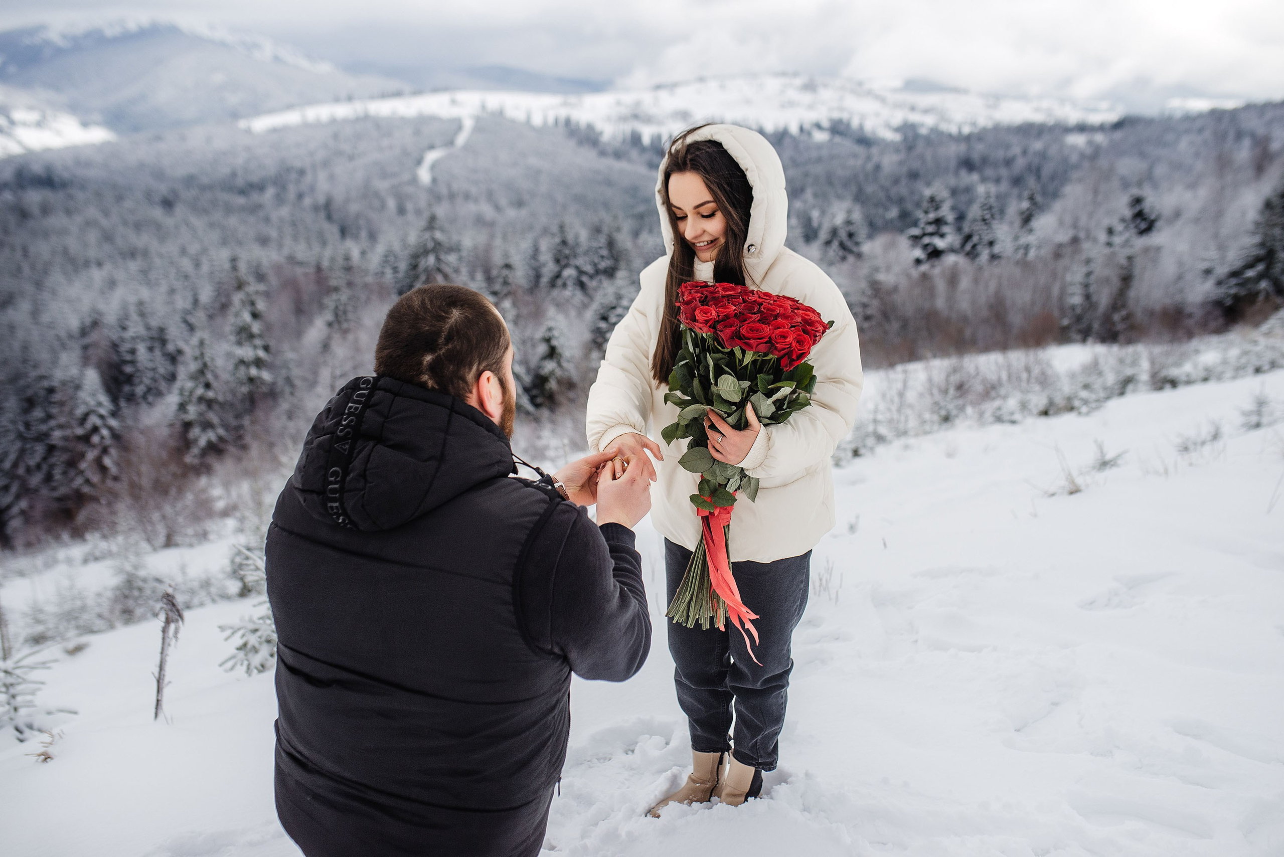 Освідчення Назар та Іванна Буковель. Весільний та портретний фотограф Кизим Арсен