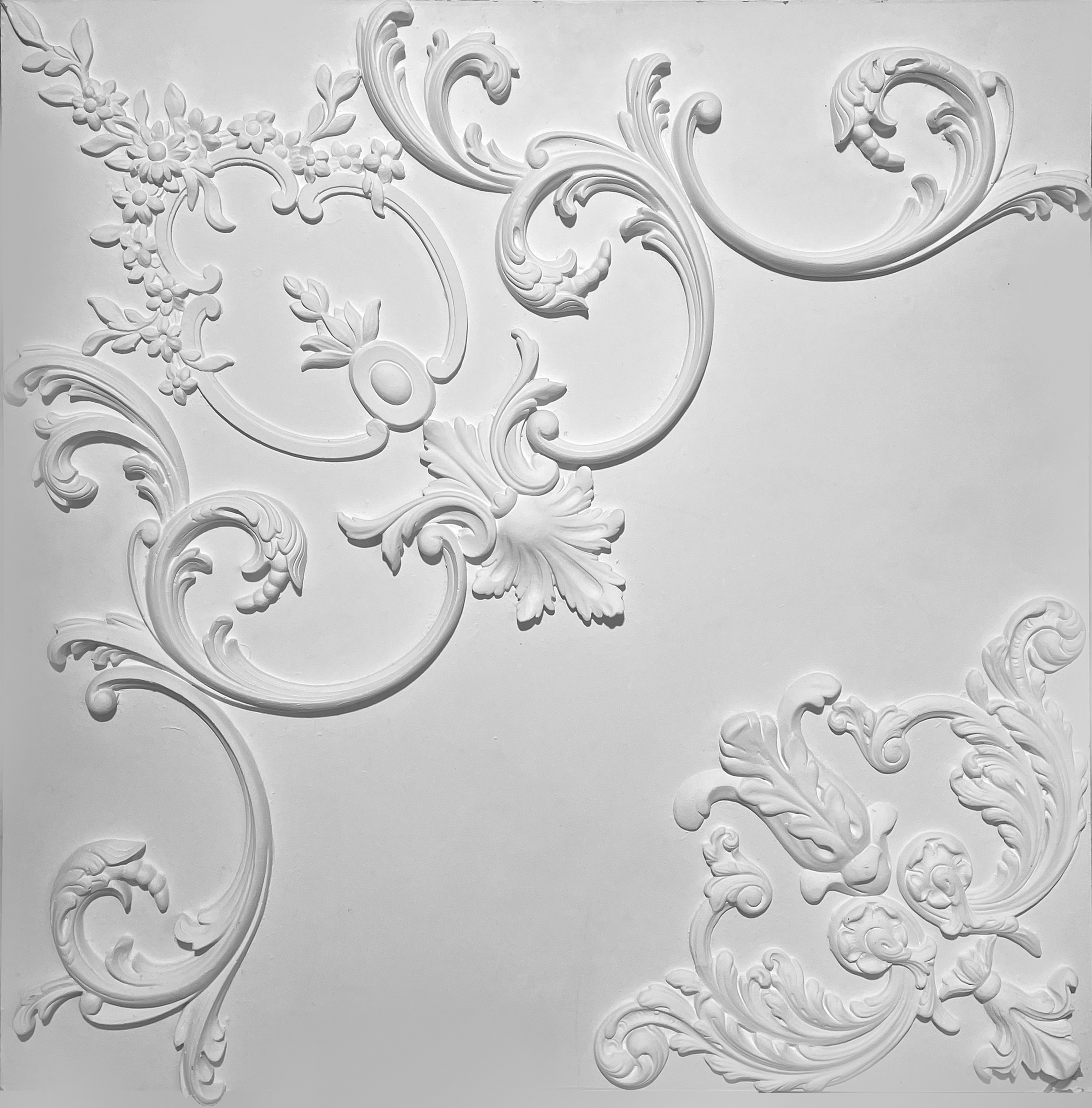 Corners. Plaster molding