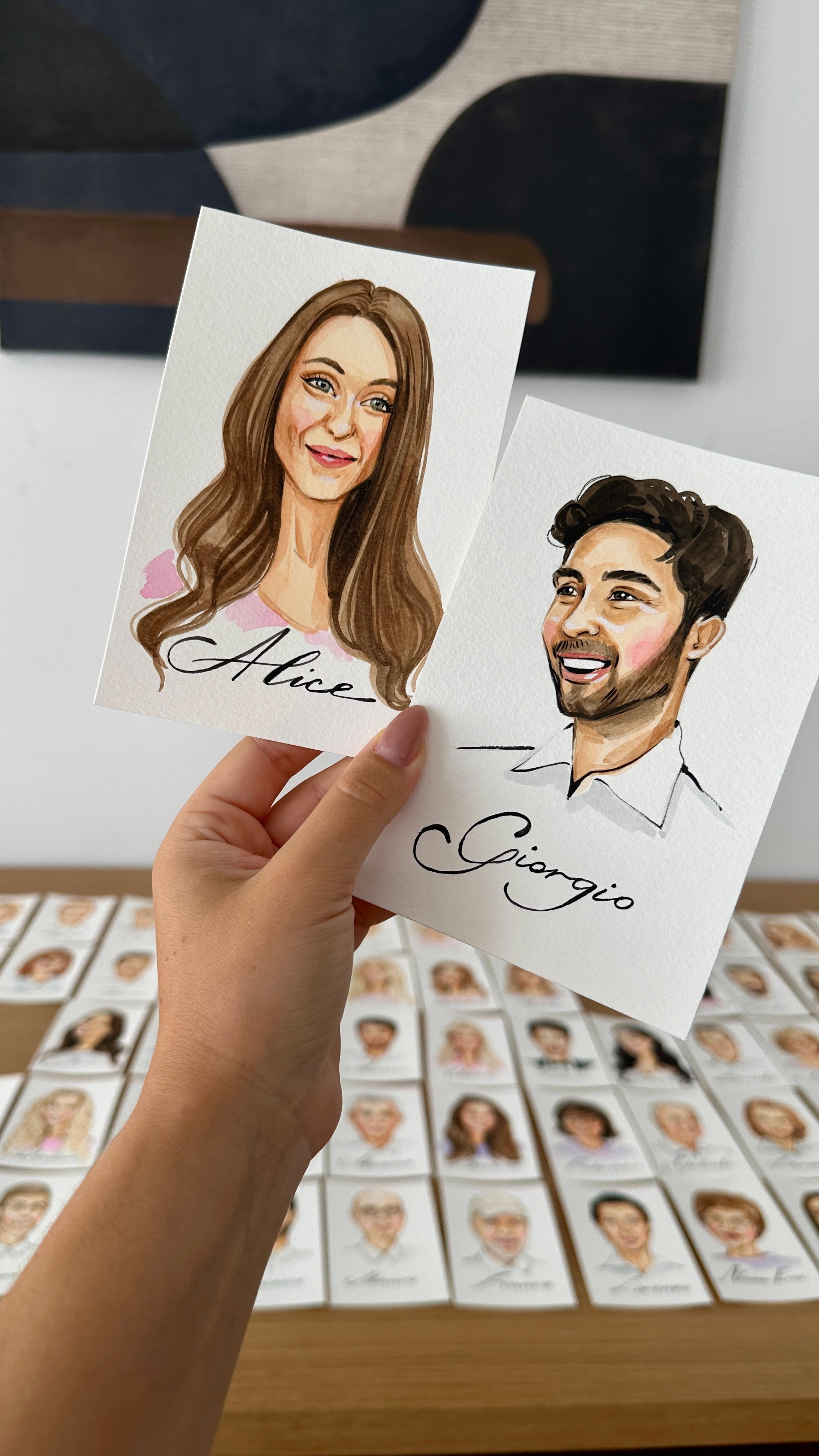 Wedding Seatings Cards. InnaIllustrator