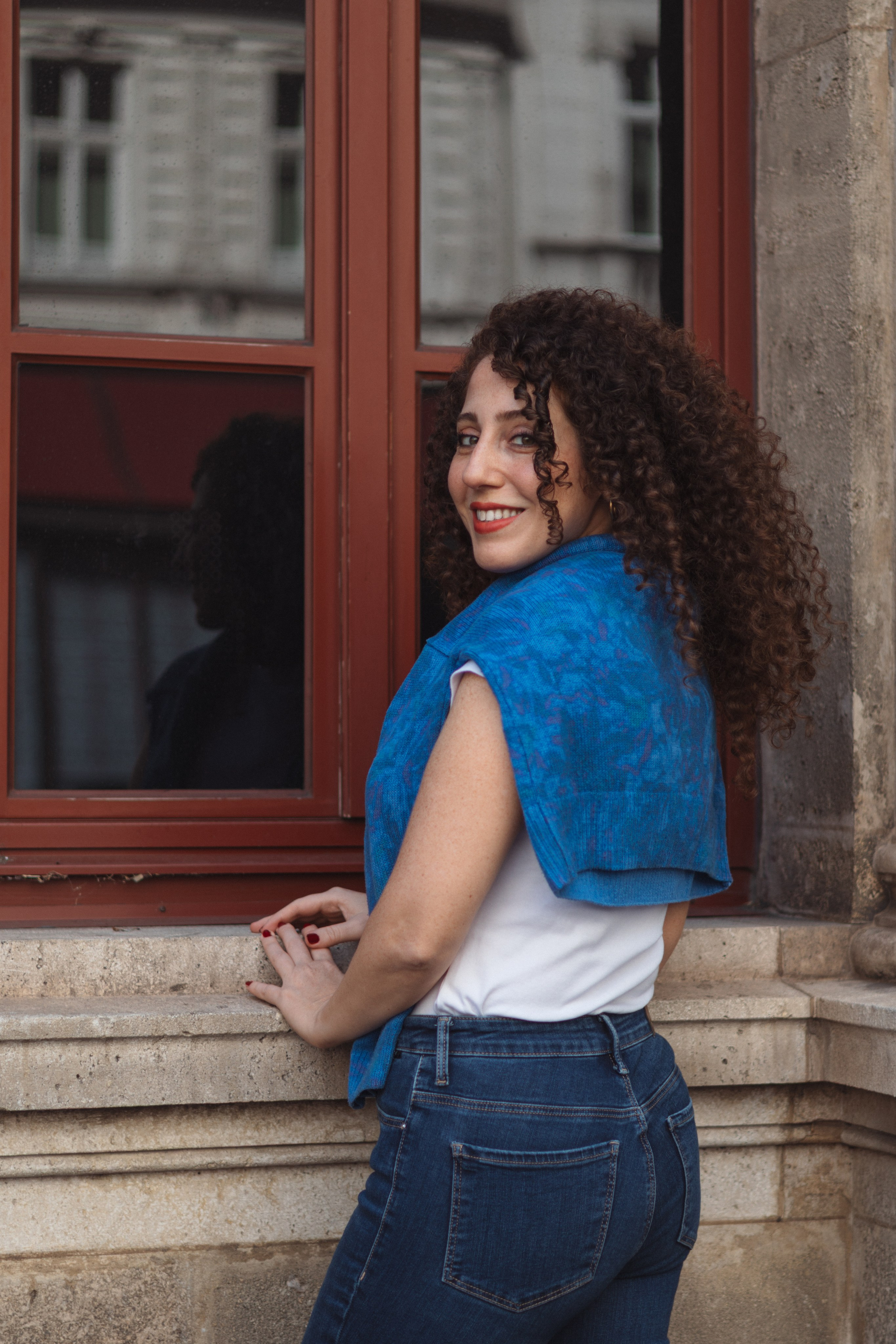 Walk in the city. Portrait photographer in Vienna