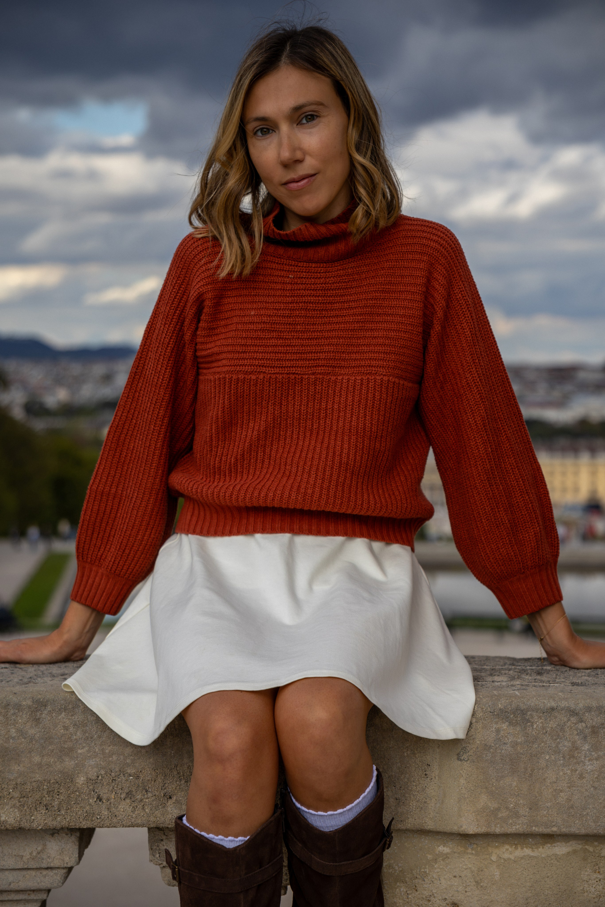 Storm over the castle. Portrait photographer in Vienna