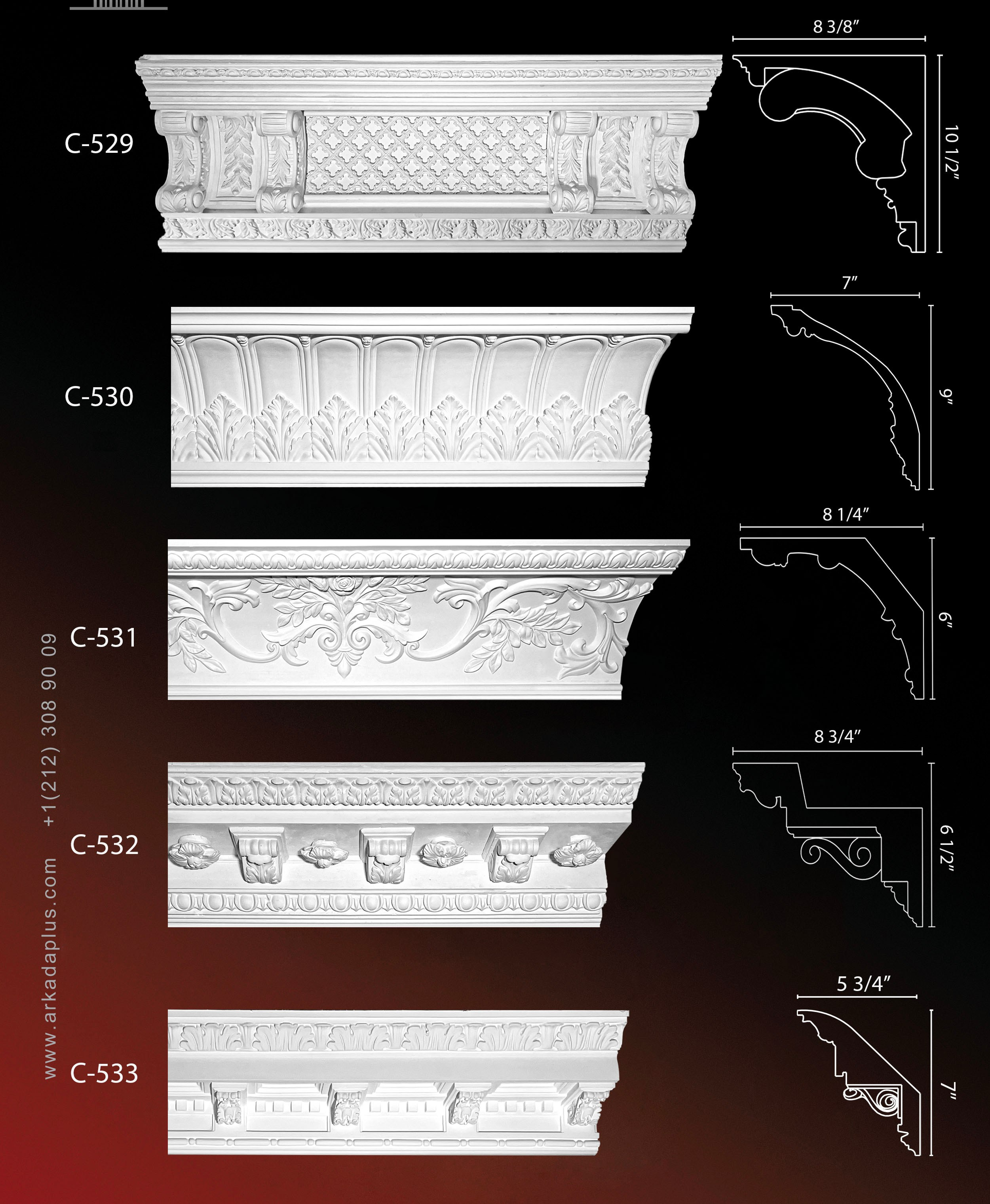 Crown Molding. Plaster molding