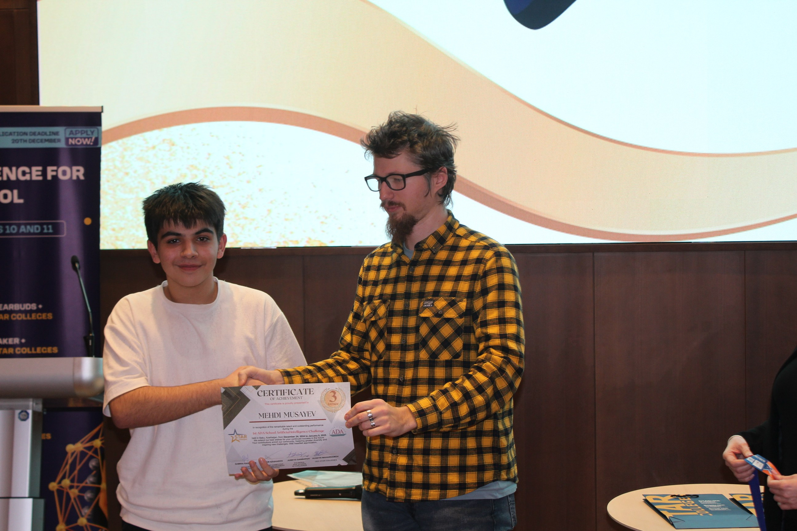 The Award Ceremony for the AI Olympiad — School Level (2024). IIMACS — The International Institute of Mathematics, AI & Computer Science