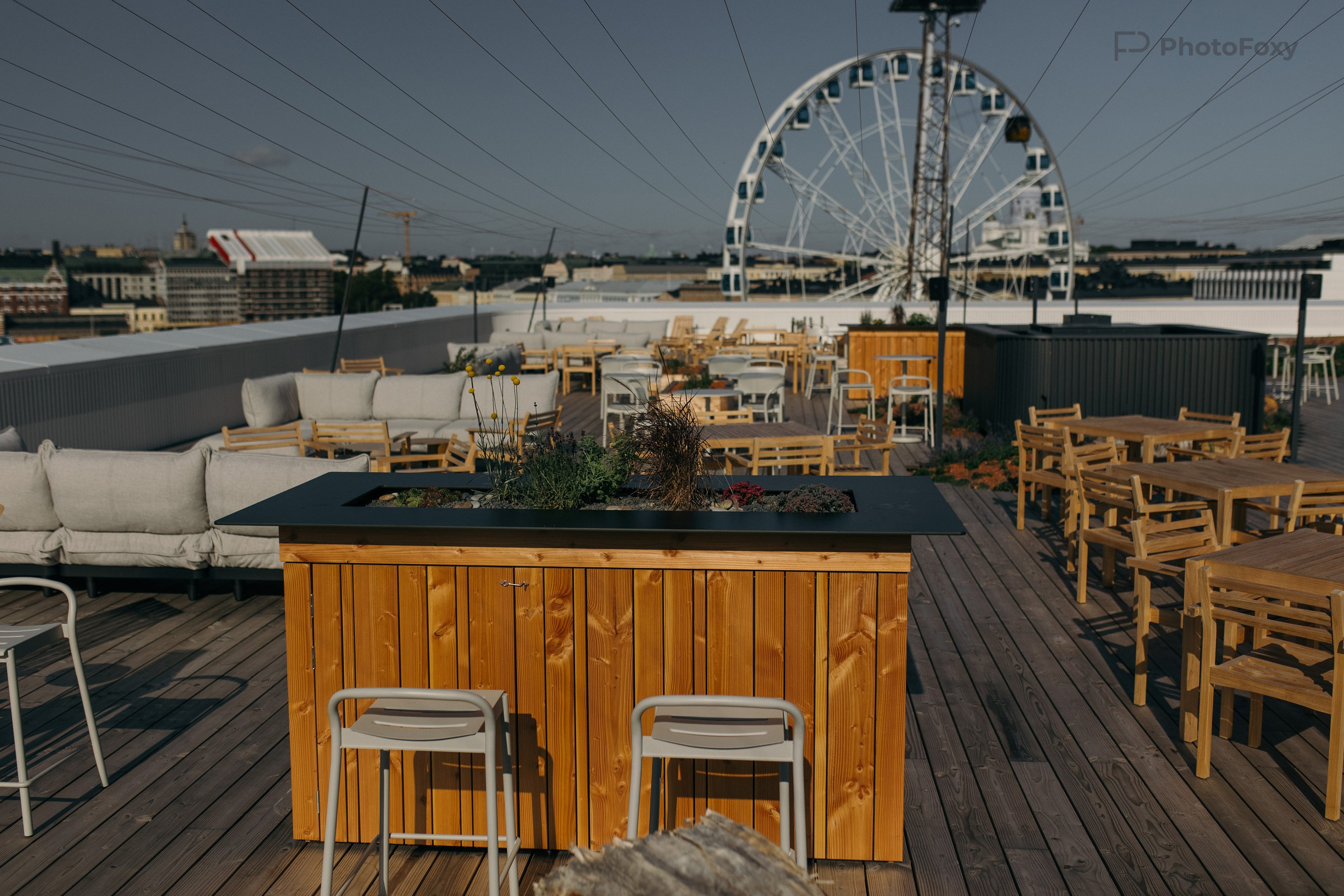 Hotelli Pier 4:n kattoterassi, Sokos. Valokuvaaja Lahti, Helsinki Elena Salonen