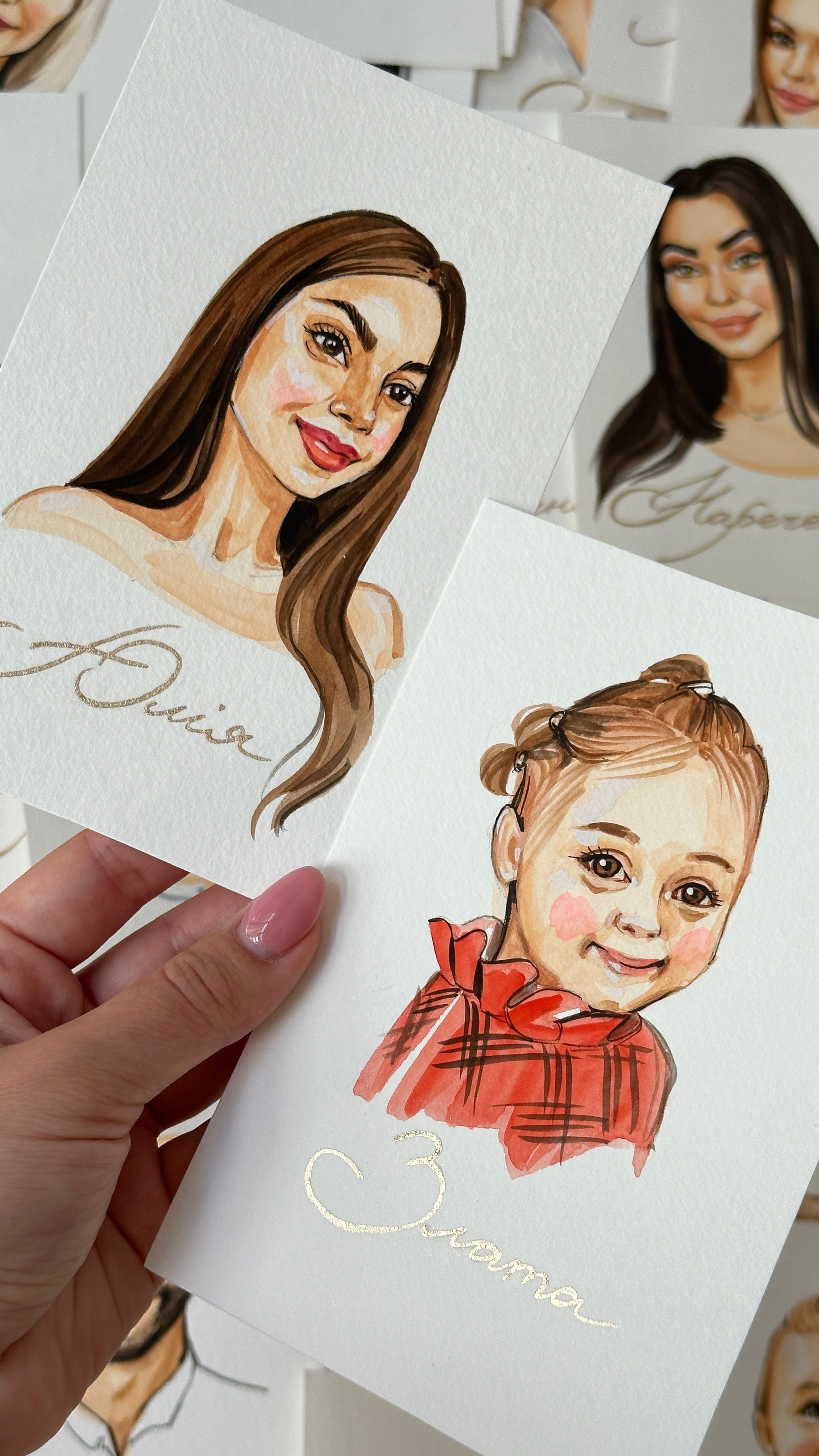 Wedding Seatings Cards. InnaIllustrator