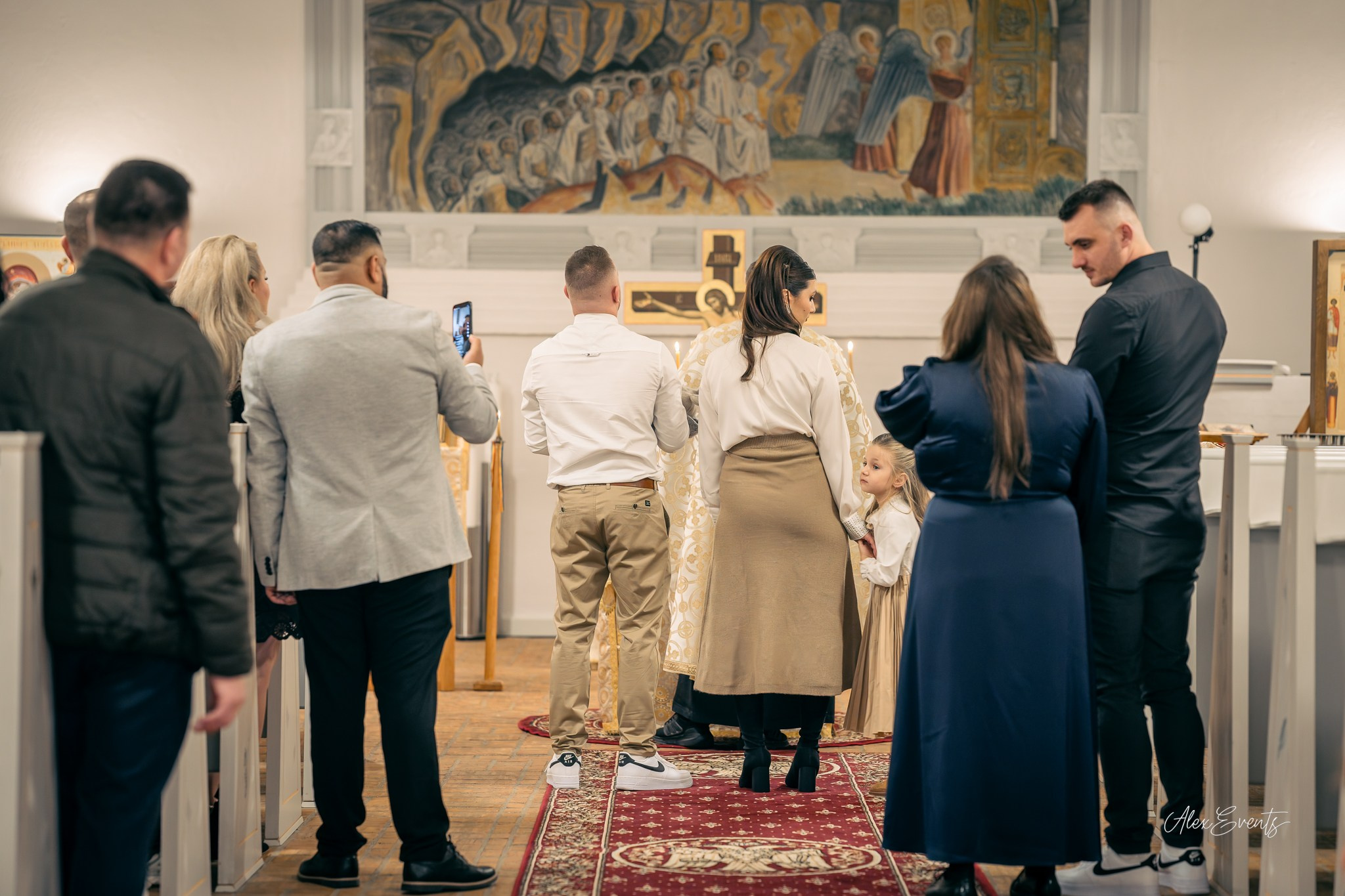 Botez romanesc autentic fotografiat la biserica romaneasca din Nykøbing Mors| Alex Events. AlexEvents Fotograf / Videograf de evenimente Danemarca DK Horsens, Arhus, Odense, Vejle.Nunta, botez, foto-studio