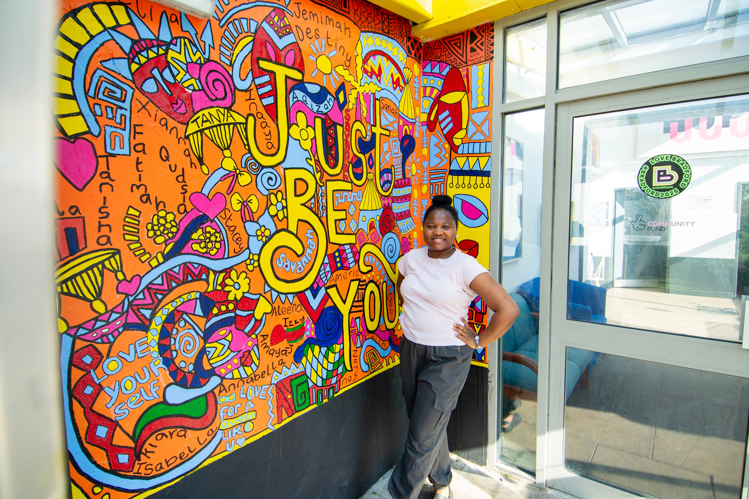 MAPA Community Girls Group Mural. Professional Portrait & Event Photographer in West Yorkshire, travels across UK