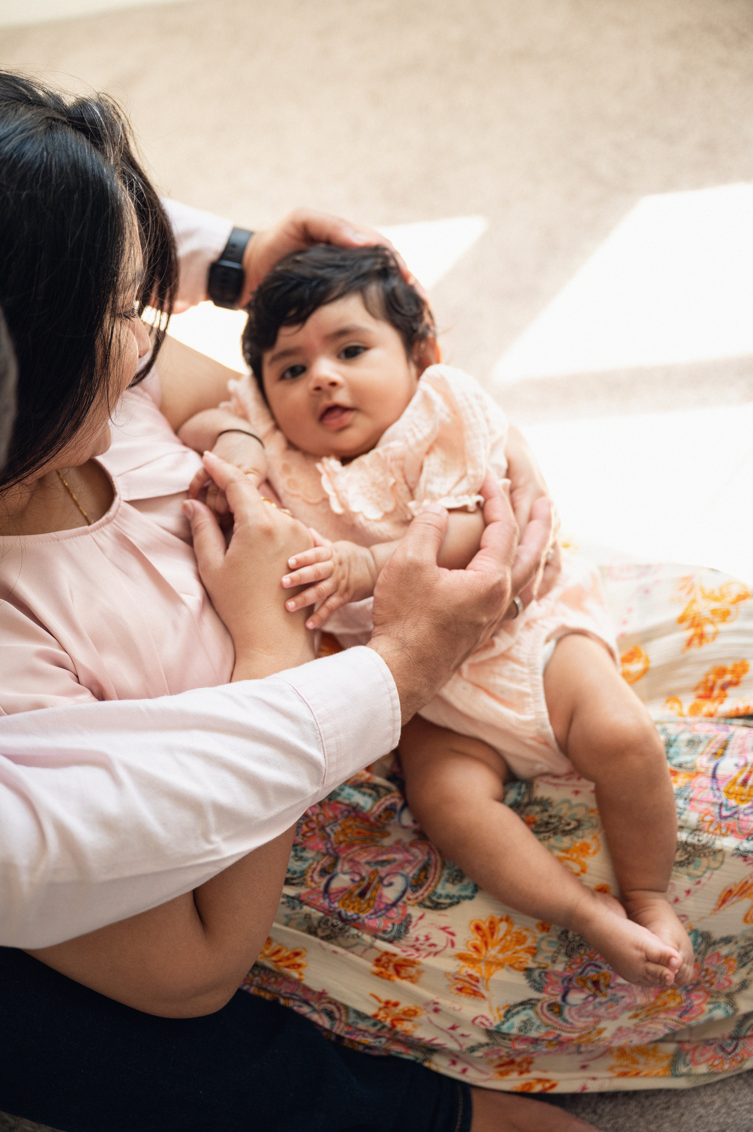 Vedika, 3 month, Lifestyle packege. In-home newborn photography Raleigh & area Katya Kulikova