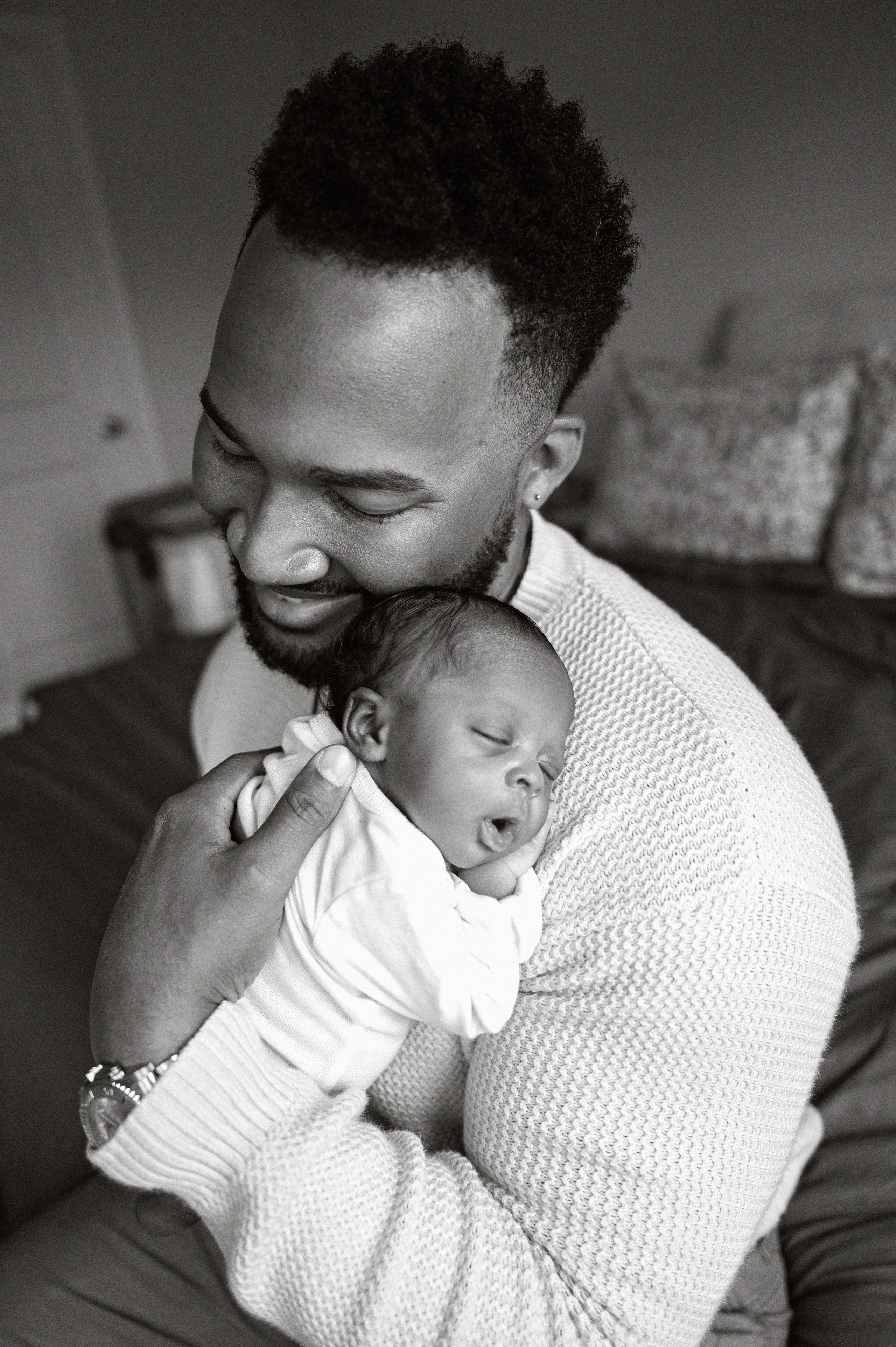 Ezra, 1 month, Lifestyle. In-home newborn photography Raleigh & area Katya Kulikova