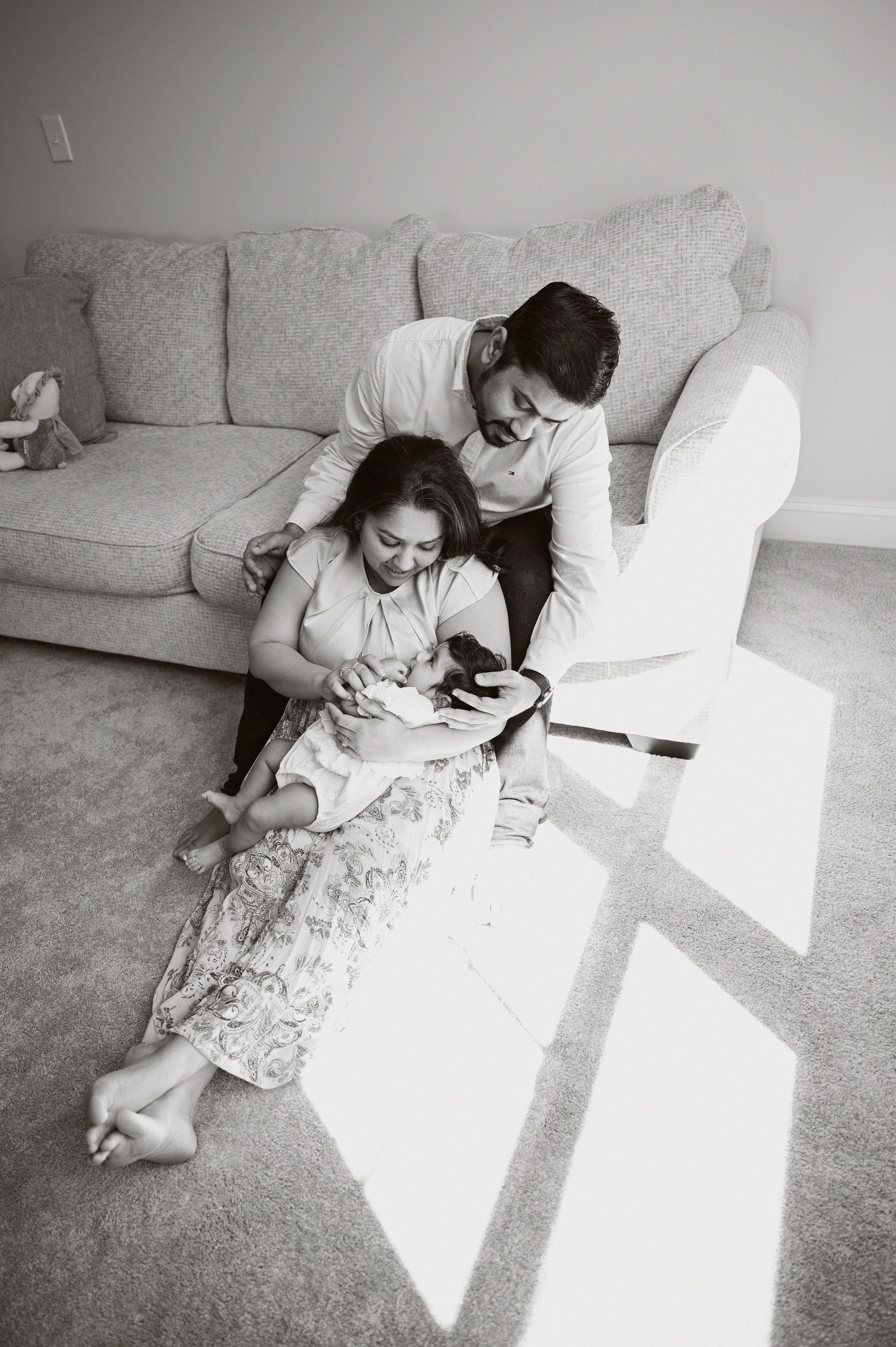 Vedika, 3 month, Lifestyle packege. In-home newborn photography Raleigh & area Katya Kulikova