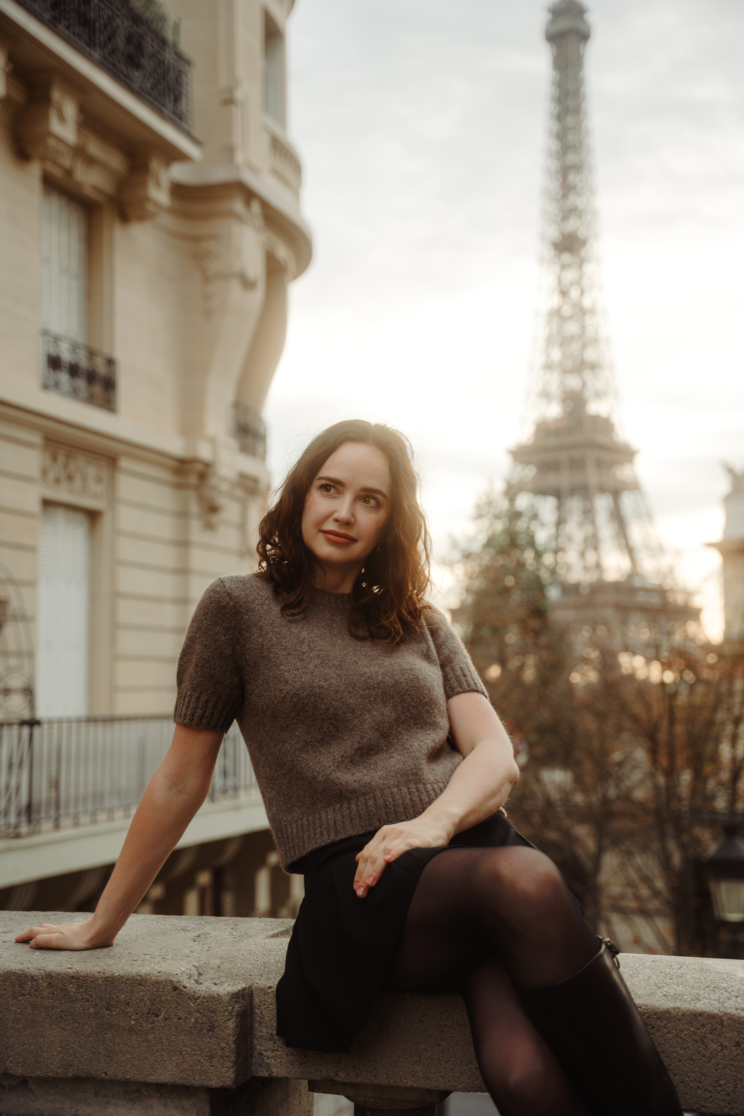 Ludmila — Autumn Golden Hour. Фотограф в Париже Полина Осипова