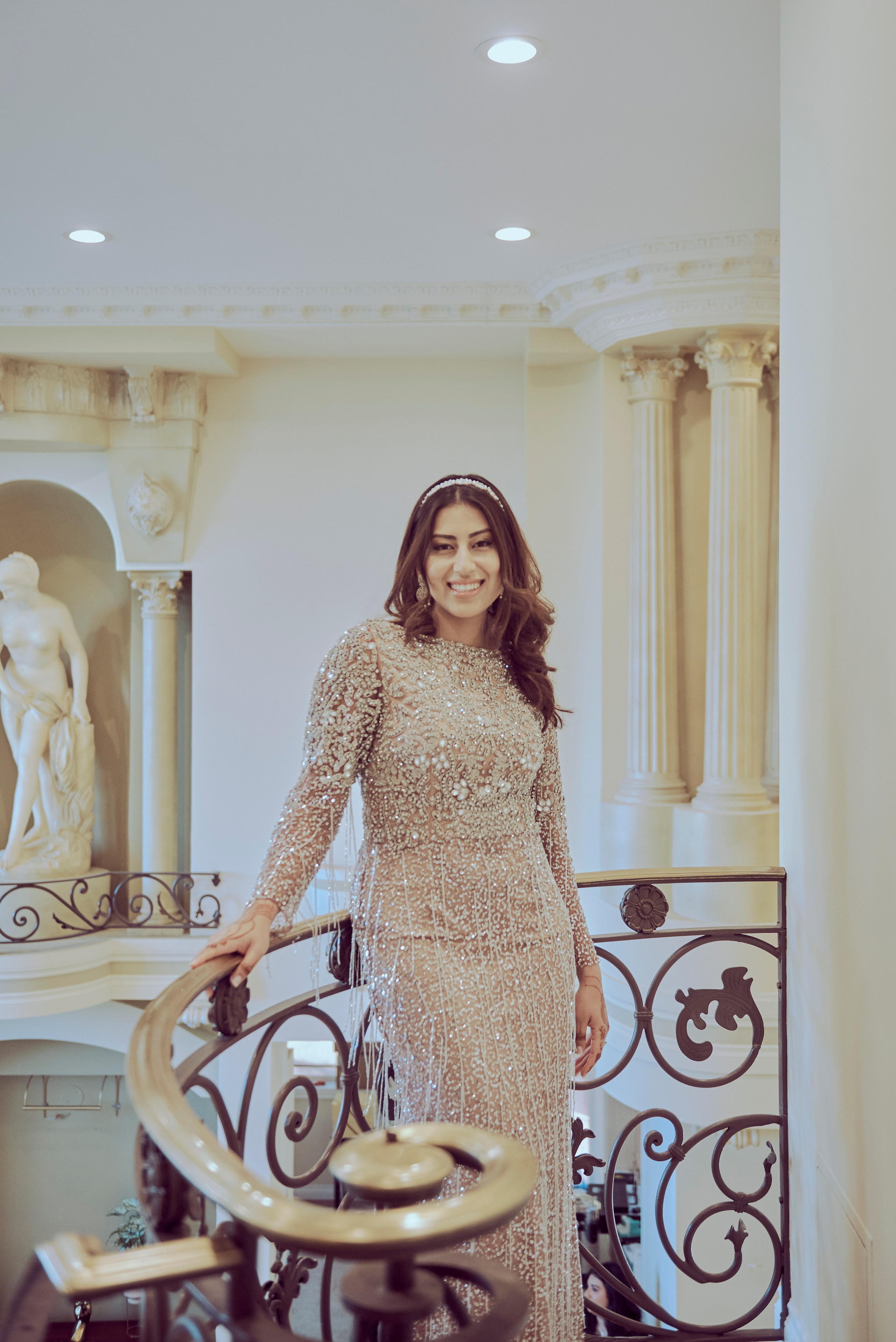 Couple in love during a picturesque engagement session at a Los Angeles garden