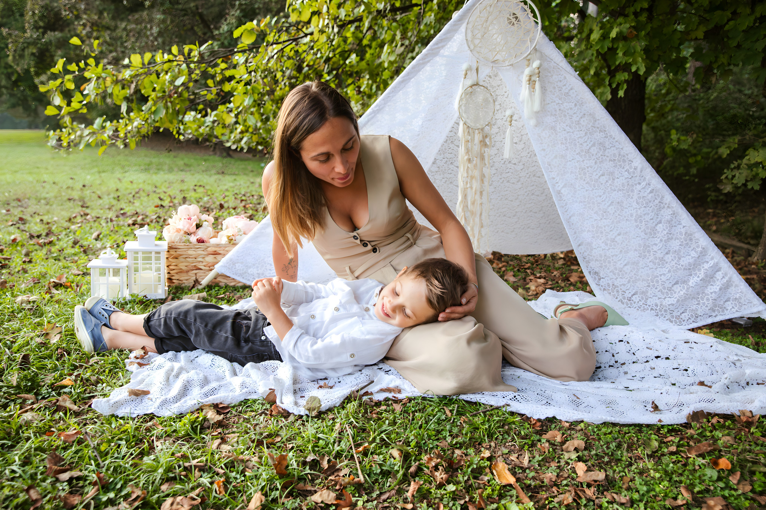 Maggie e la sua bellissima famiglia. Luci e Capricci Photography
