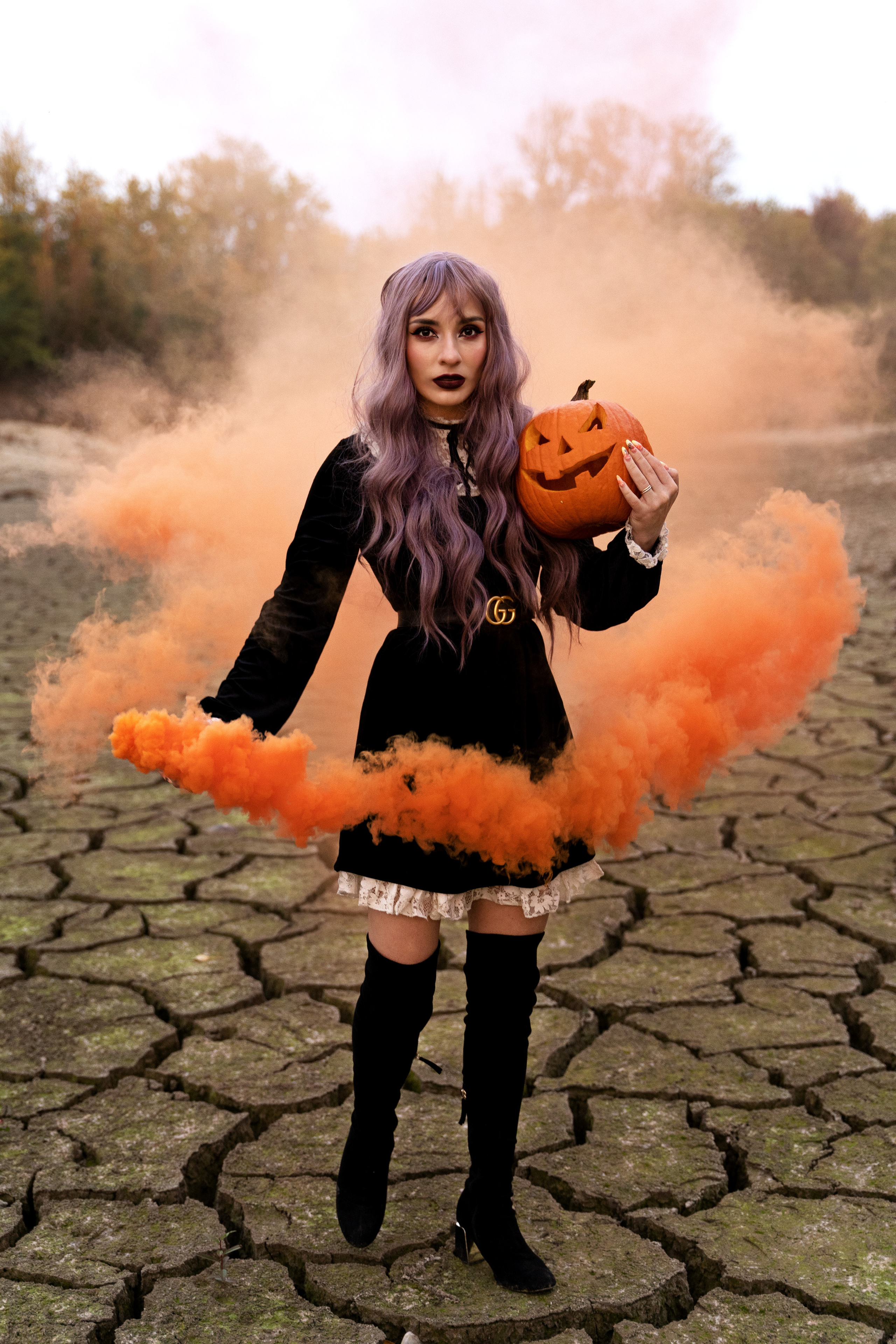 Dark story of Halloween. Wedding photographer Natalia