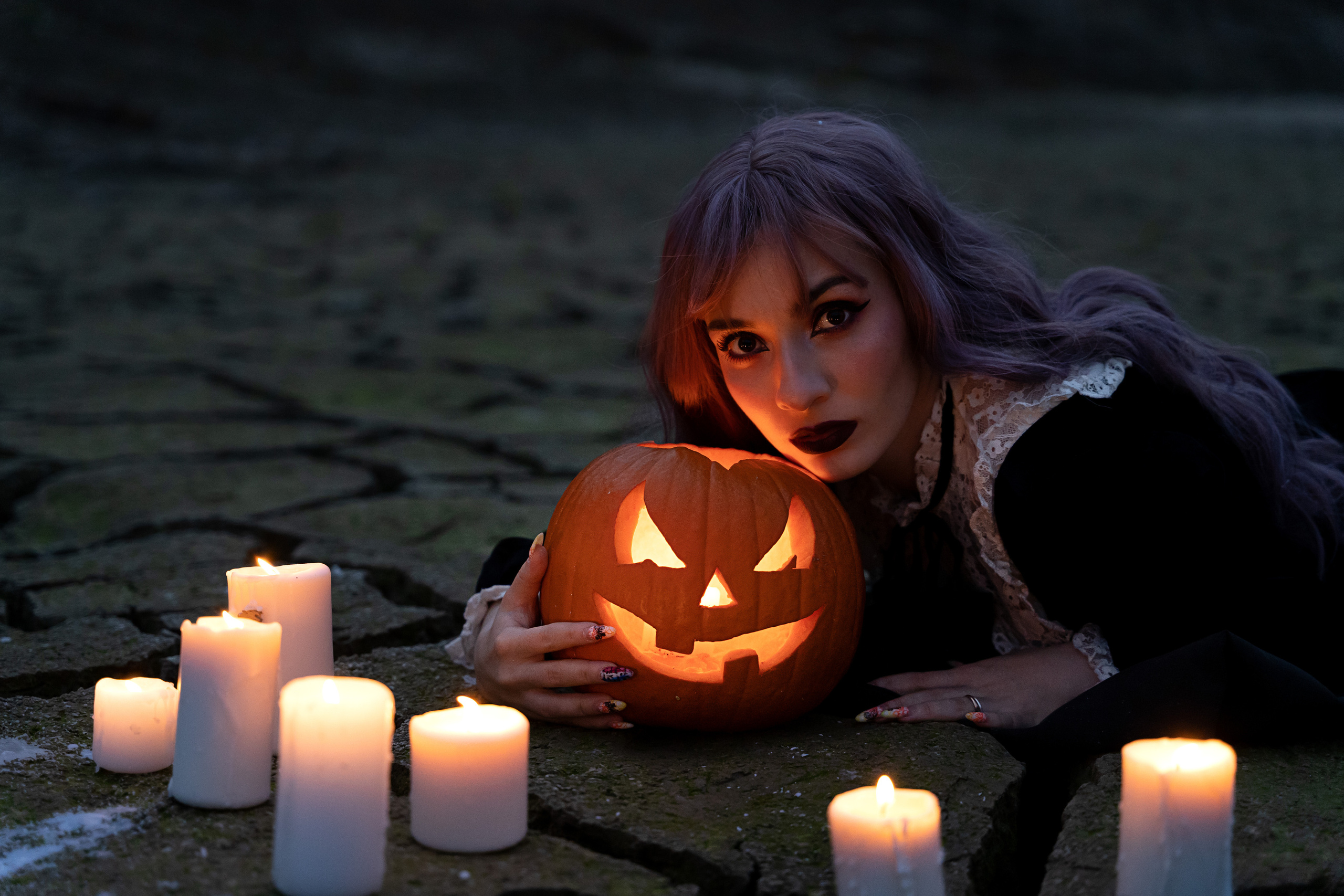 Dark story of Halloween. Wedding photographer Natalia