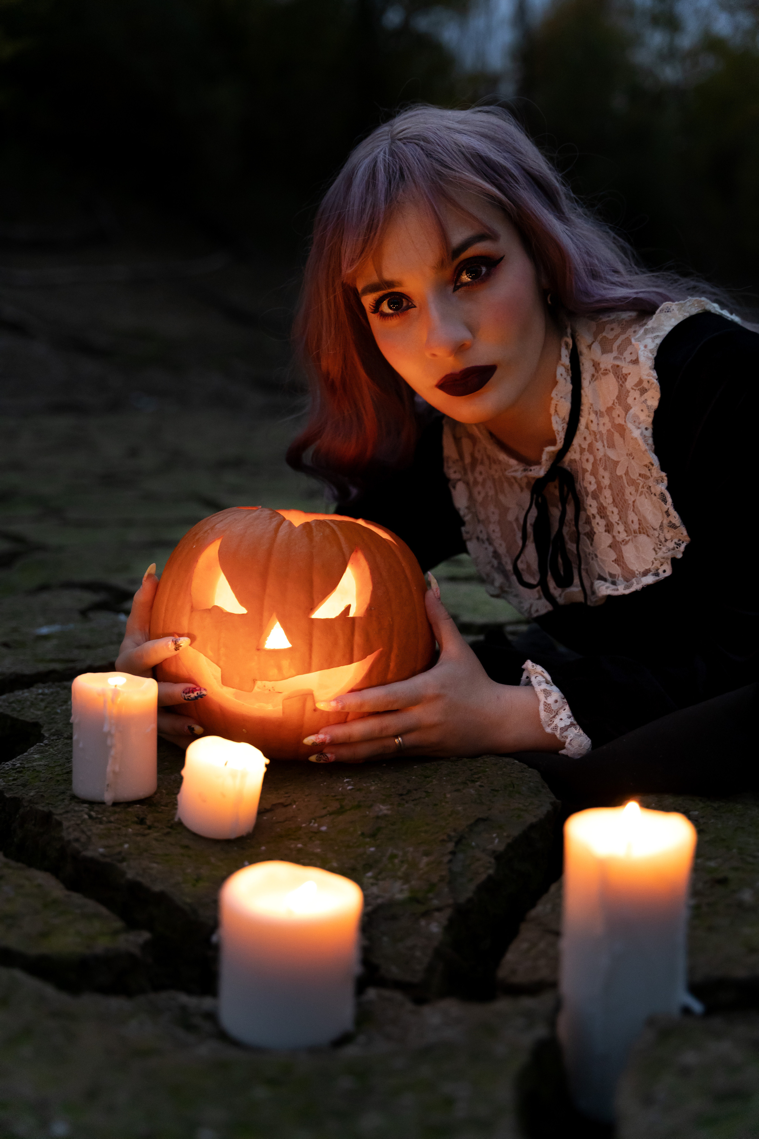Dark story of Halloween. Wedding photographer Natalia