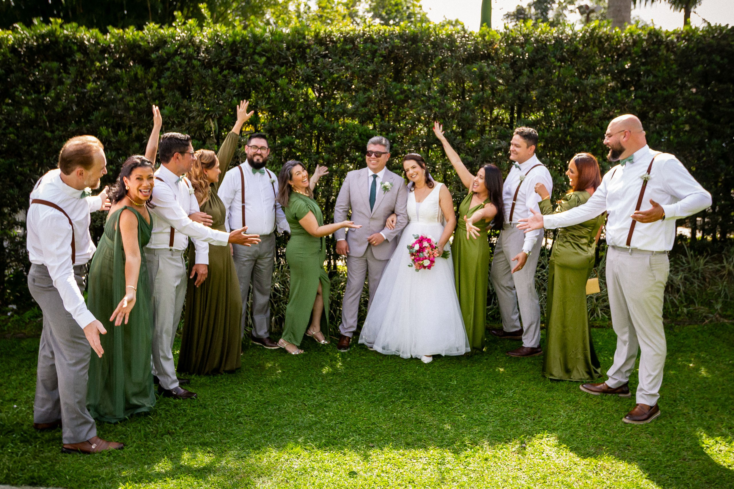 Sugestão de cores para casamento de dia