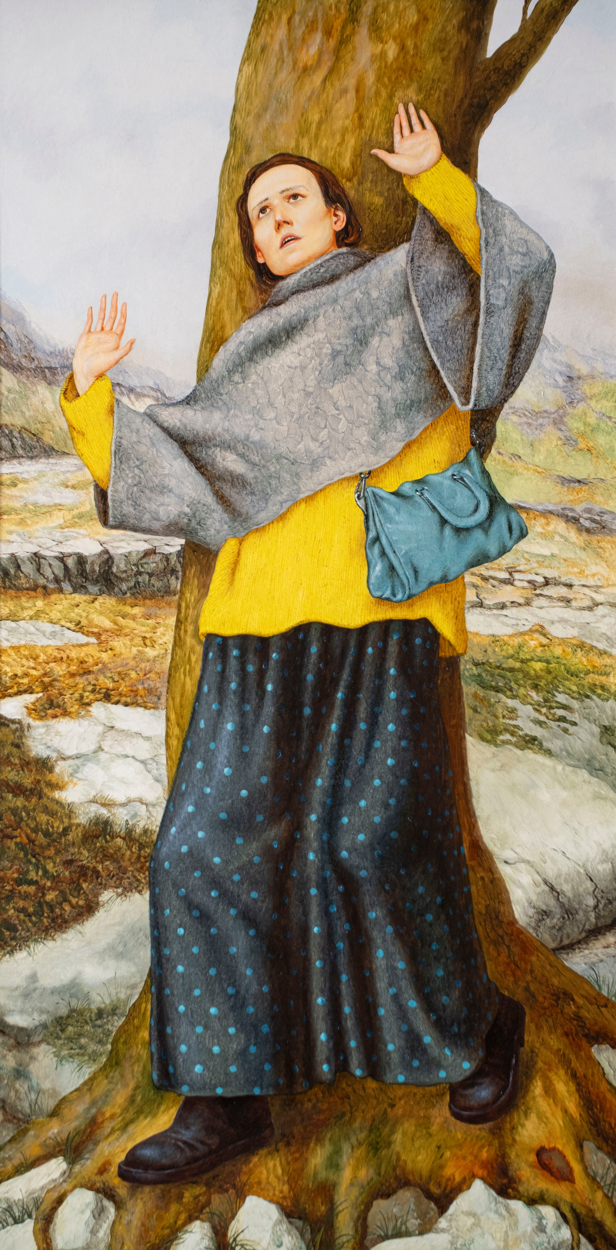 Figure by a tree. Paul Rog