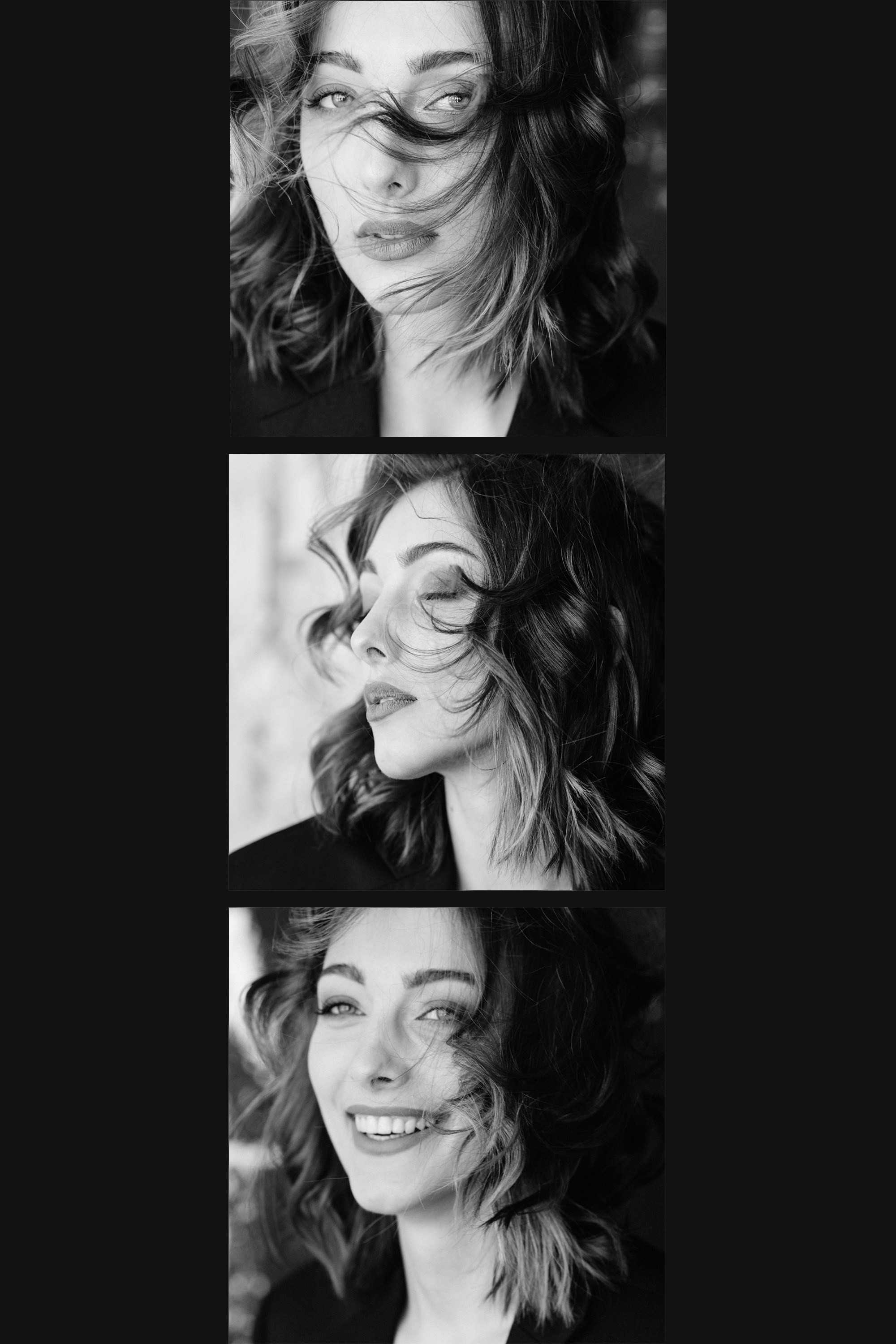 Sesja kobieca w studio. Czarno-biała sesja zdjęciowa. Fotograf Warszawa. Фотограф Варшава. Fotografia portretowa.