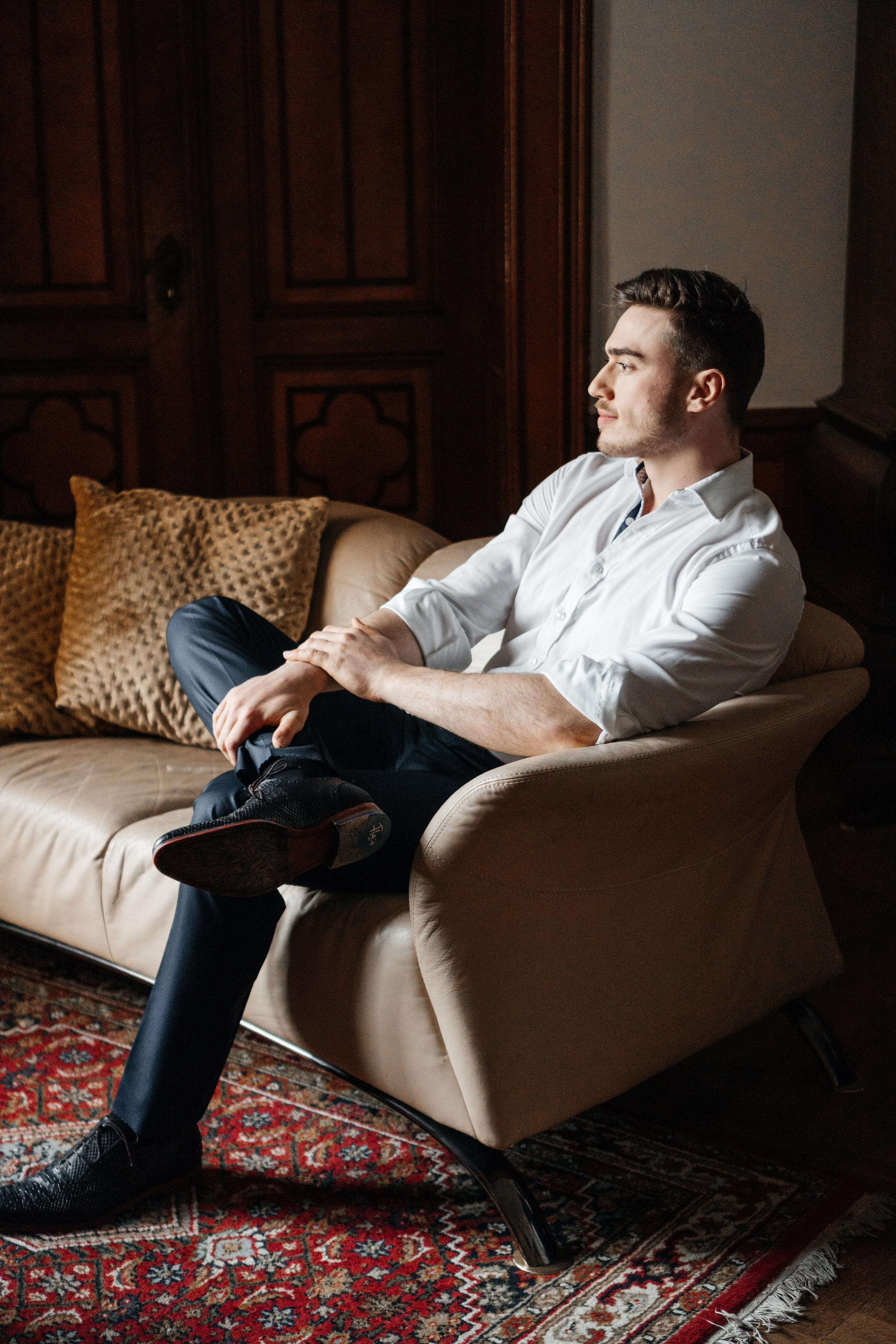 J & C im Schloss Arenfels. Wedding Photographer Germany