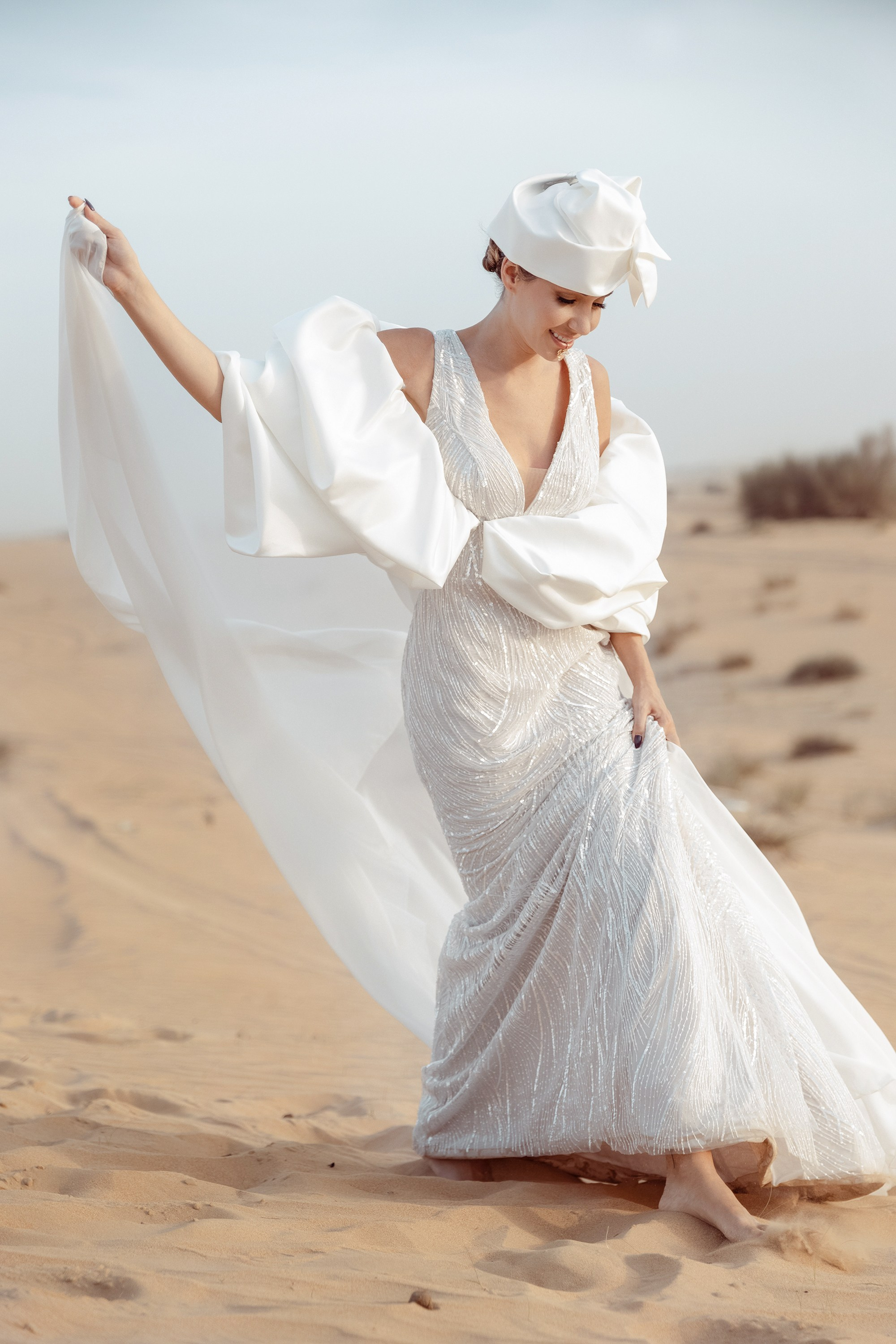 Bride's portrait. Dubai, United Arab Emirates