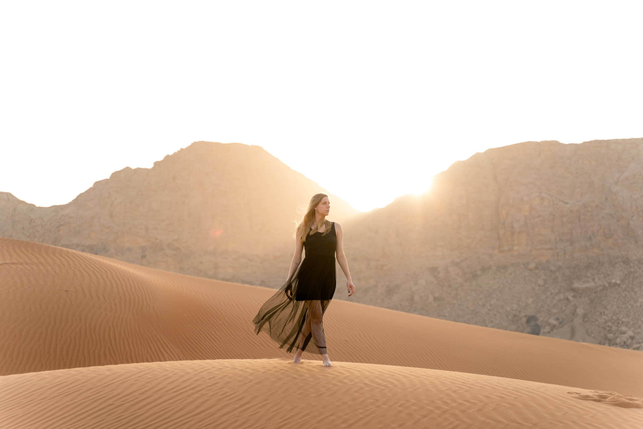 Solo photoshoot in Dubai with soft natural light