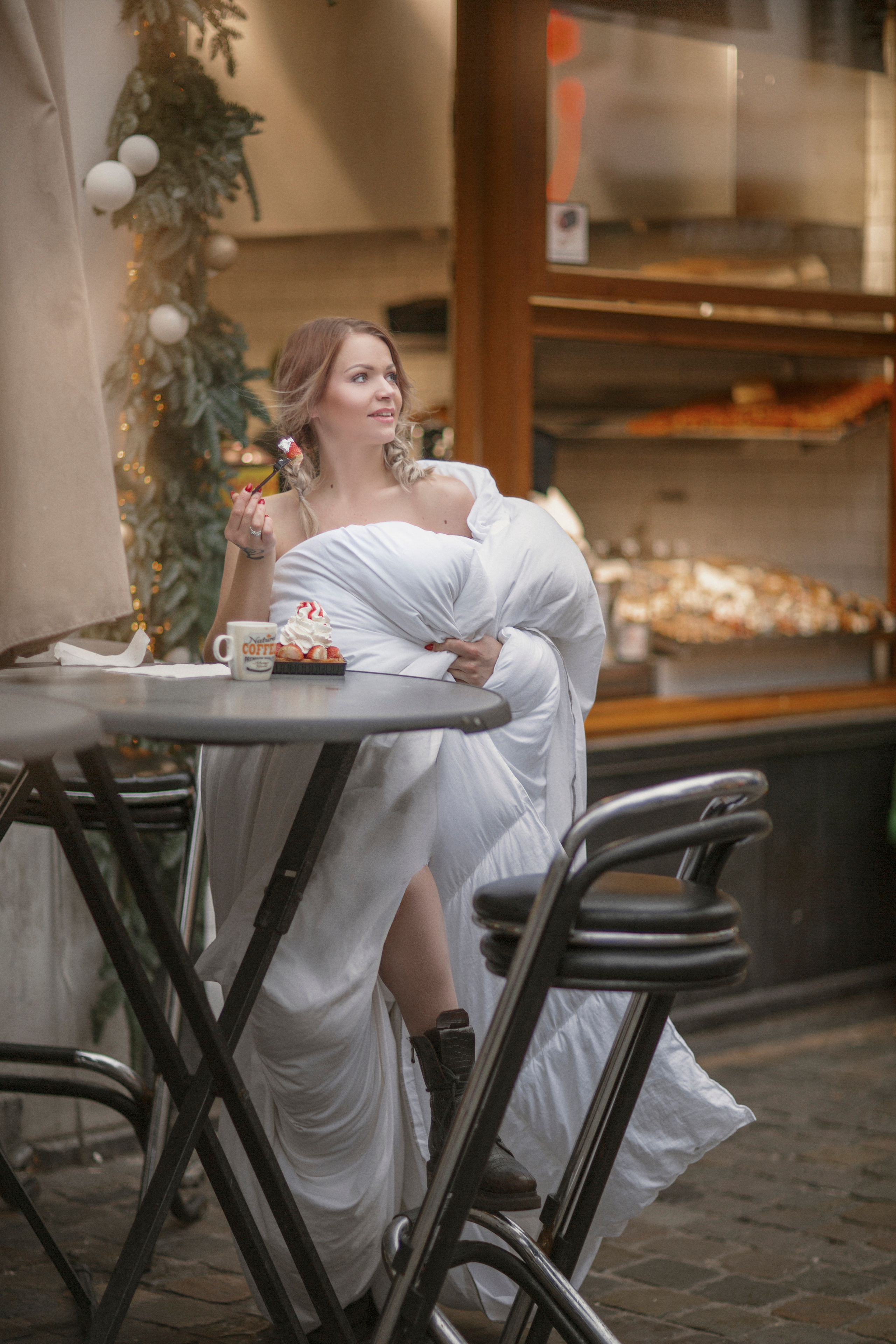 Morning coffee. Photographer in Belgium