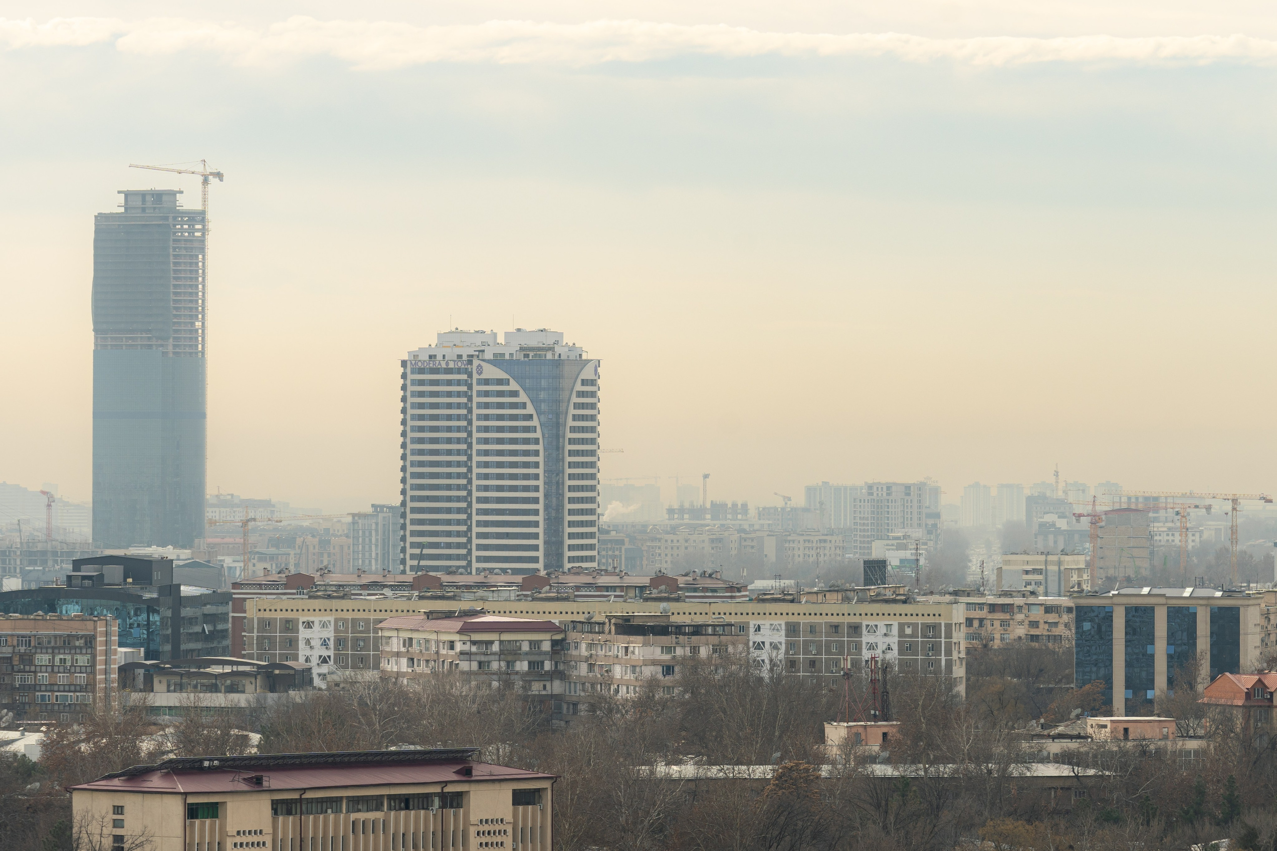 Смог в Ташкенте или Взгляд на город с высоты птичьего полета. Георгий Намазов | Фотограф в Ташкенте